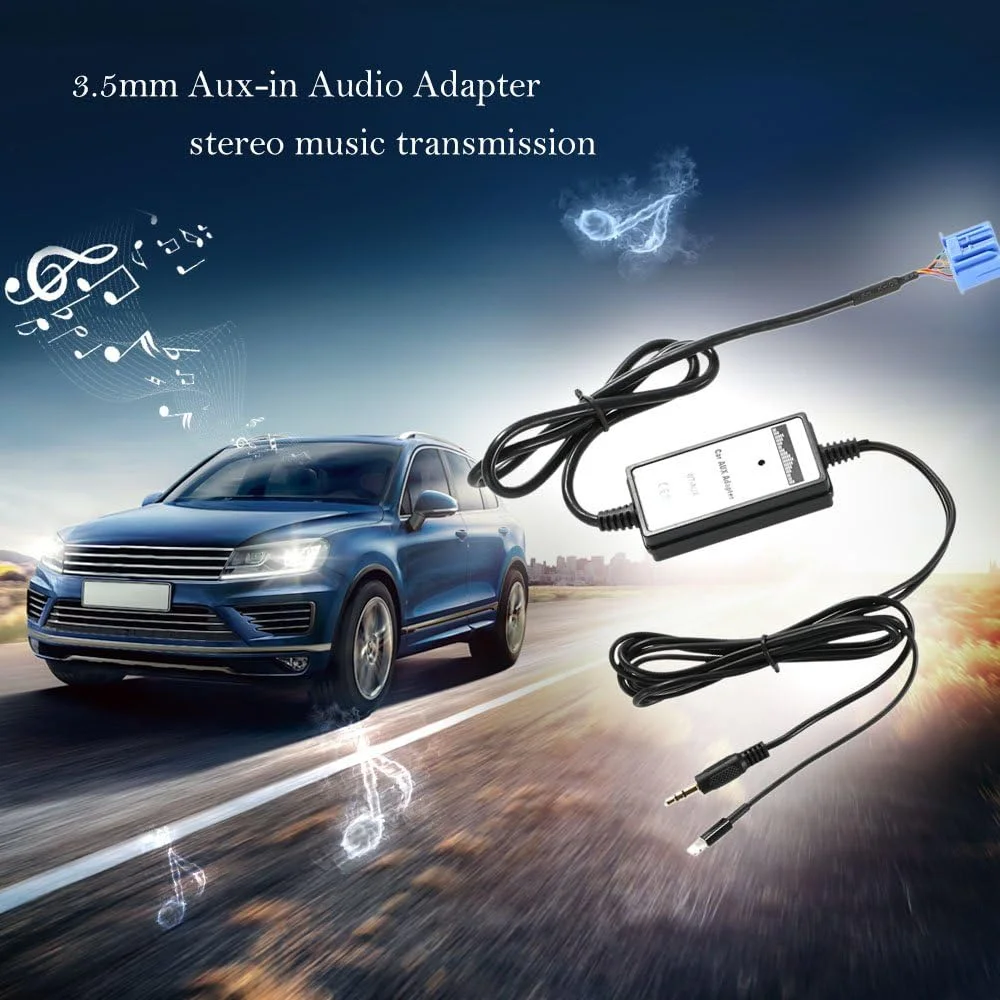 آداپتور صوتی AUX فاونوو، آداپتور رابط AUX 3.5 میلی متری به MP3 با شارژ USB برای Accura Accord Civic برای iPhone 5s 6 6s 6plus آداپتور صوتی AUX فاونوو، آداپتور رابط AUX 3.5 میلی متری به MP3 با شارژ USB برای Accura Accord Civic برای iPhone 5s 6 6s 6plus