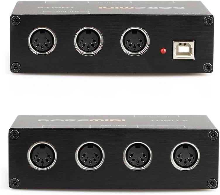 جعبه MIDI فاونوو DOREMiDi - اسپلیتر MIDI یک ورودی شش خروجی، جعبه میزبان مبدل، اتصال و پخش، سازگار با تمام دستگاه های رابط استاندارد MIDI جعبه MIDI فاونوو DOREMiDi - اسپلیتر MIDI یک ورودی شش خروجی، جعبه میزبان مبدل، اتصال و پخش، سازگار با تمام دستگاه های رابط استاندارد MIDI