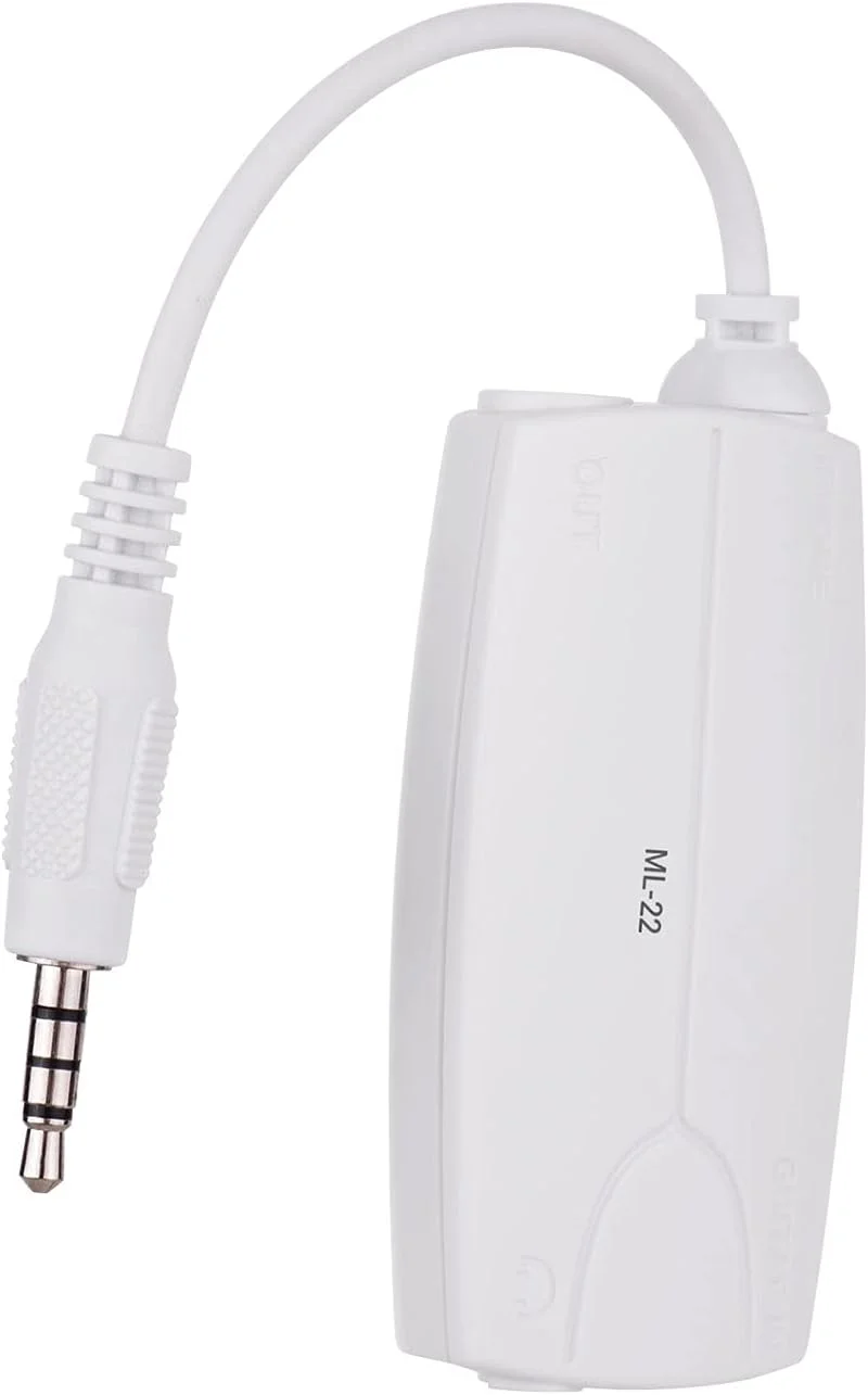 تبدیل کننده رابط گیتار Fawoonu ML-22 برای اتصال گیتار الکتریکی و باس به تلفن همراه و تبلت، سازگار با آیفون/آیپد و تلفن های هوشمند و تبلت های اندرویدی با پلاگین صوتی 3.5 میلی متری تبدیل کننده رابط گیتار Fawoonu ML-22 برای اتصال گیتار الکتریکی و باس به تلفن همراه و تبلت، سازگار با آیفون/آیپد و تلفن های هوشمند و تبلت های اندرویدی با پلاگین صوتی 3.5 میلی متری