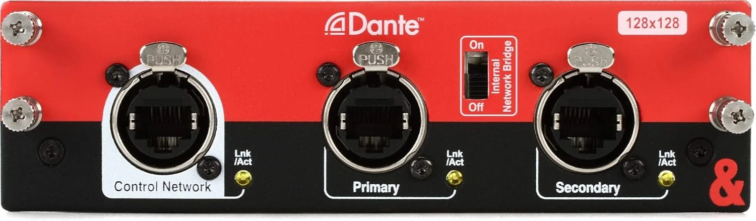 کارت آپشن آلن اند هیت Dante 128×128 با 128 کانال برای کنسول های dLive و Avantis