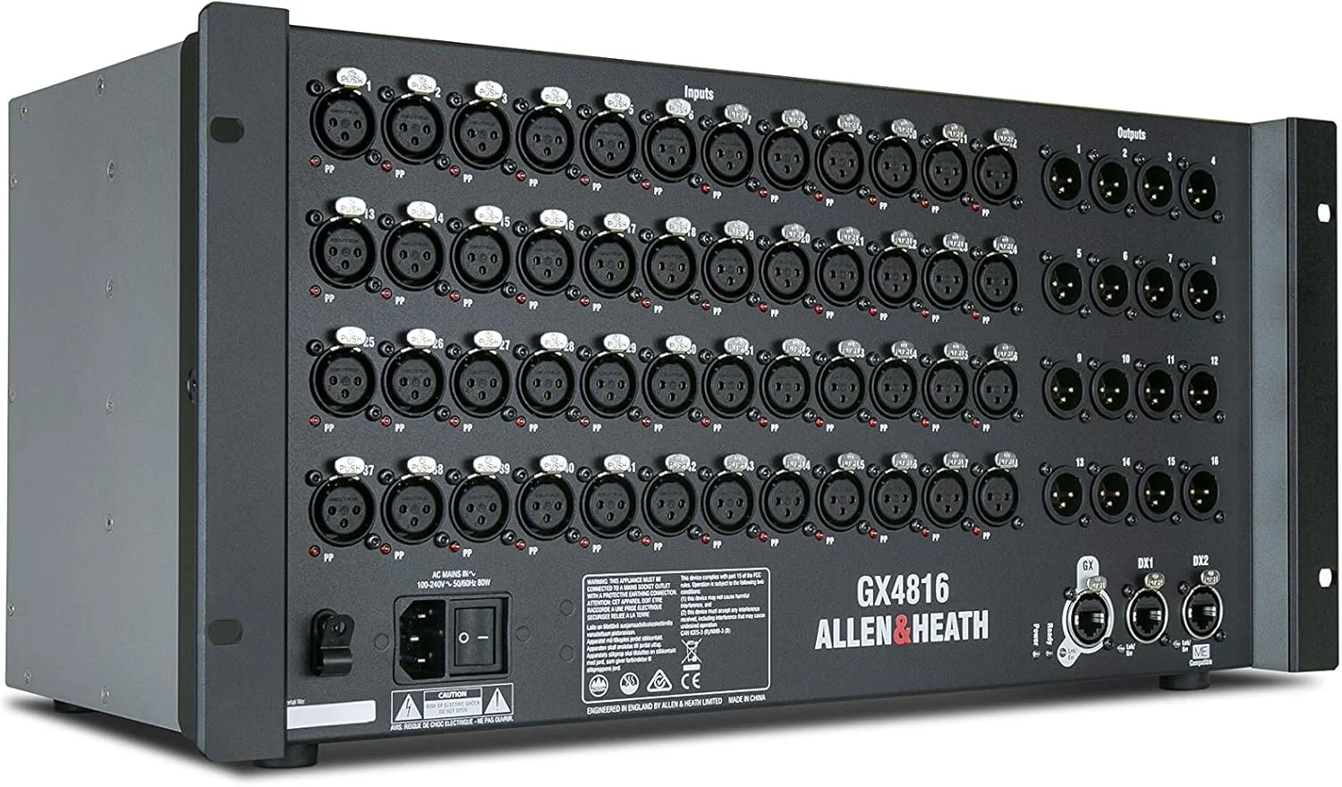 اکسپندر صوتی الن اند هیث GX4816 با 48 ورودی XLR و 16 خروجی XLR با قابلیت اتصال DX و ME