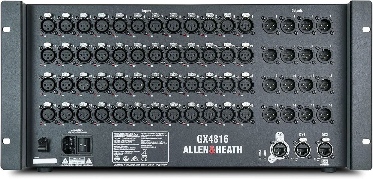 اکسپندر صوتی الن اند هیث GX4816 با 48 ورودی XLR و 16 خروجی XLR با قابلیت اتصال DX و ME اکسپندر صوتی الن اند هیث GX4816 با 48 ورودی XLR و 16 خروجی XLR با قابلیت اتصال DX و ME