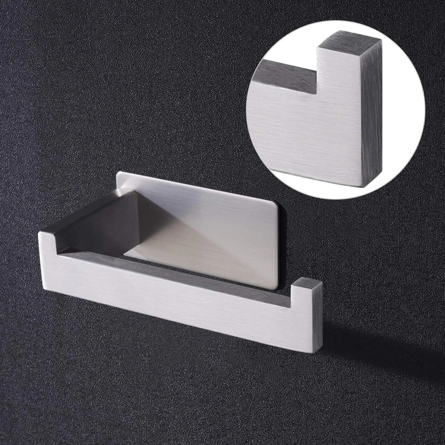 Aikzik Self Adhesive Toilet Paper Holder, Stainless Steel Wall Moun Toilet Roll Holder Towel Hanger for Bathroom Kitchen Aikzik Self Adhesive Toilet Paper Holder, Stainless Steel Wall Moun Toilet Roll Holder Towel Hanger for Bathroom Kitchen