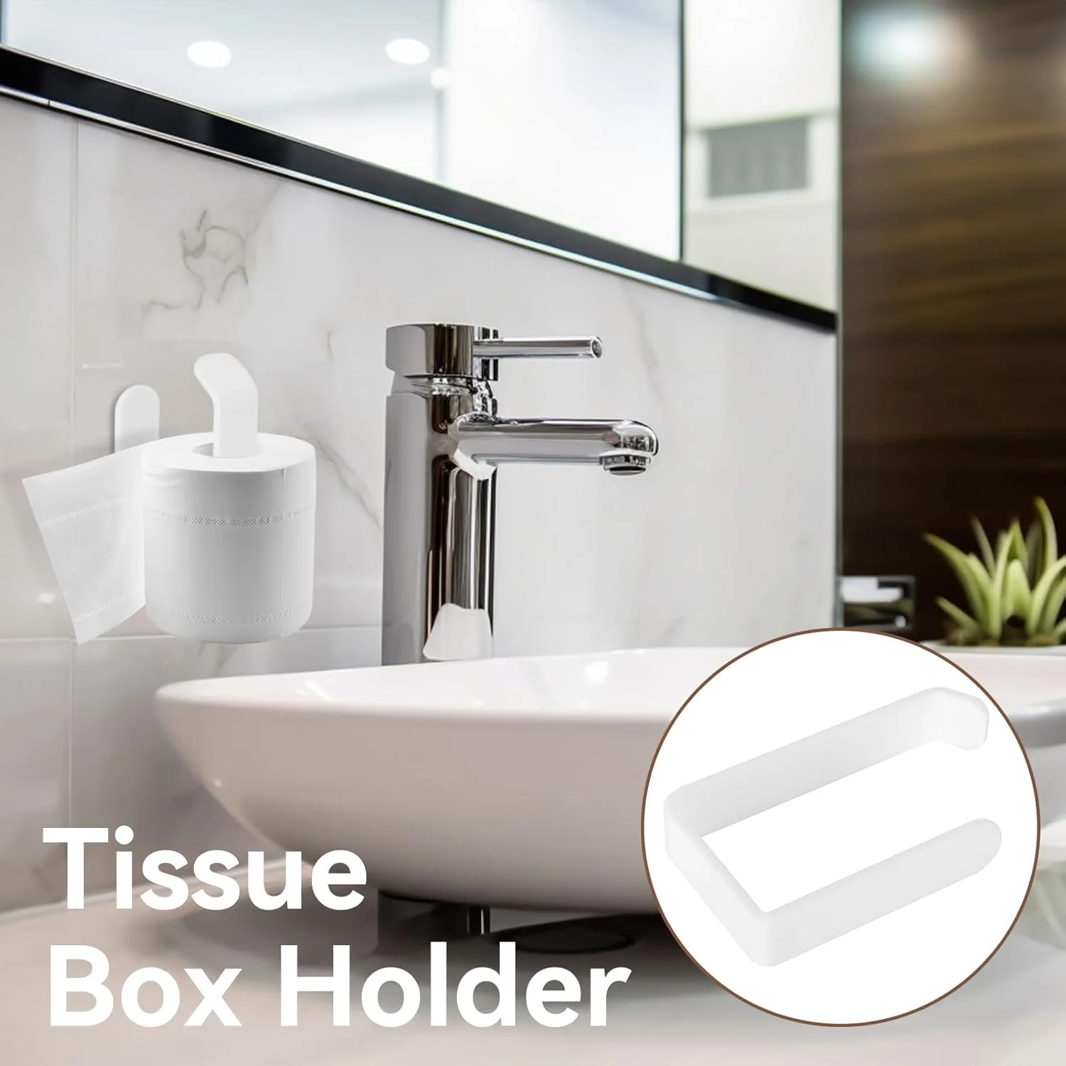 جا دستمال کاغذی چسبی، جا دستمال کاغذی خود چسب، جا دستمال کاغذی دیواری مناسب برای حمام و آشپزخانه (سفید) جا دستمال کاغذی چسبی، جا دستمال کاغذی خود چسب، جا دستمال کاغذی دیواری مناسب برای حمام و آشپزخانه (سفید)