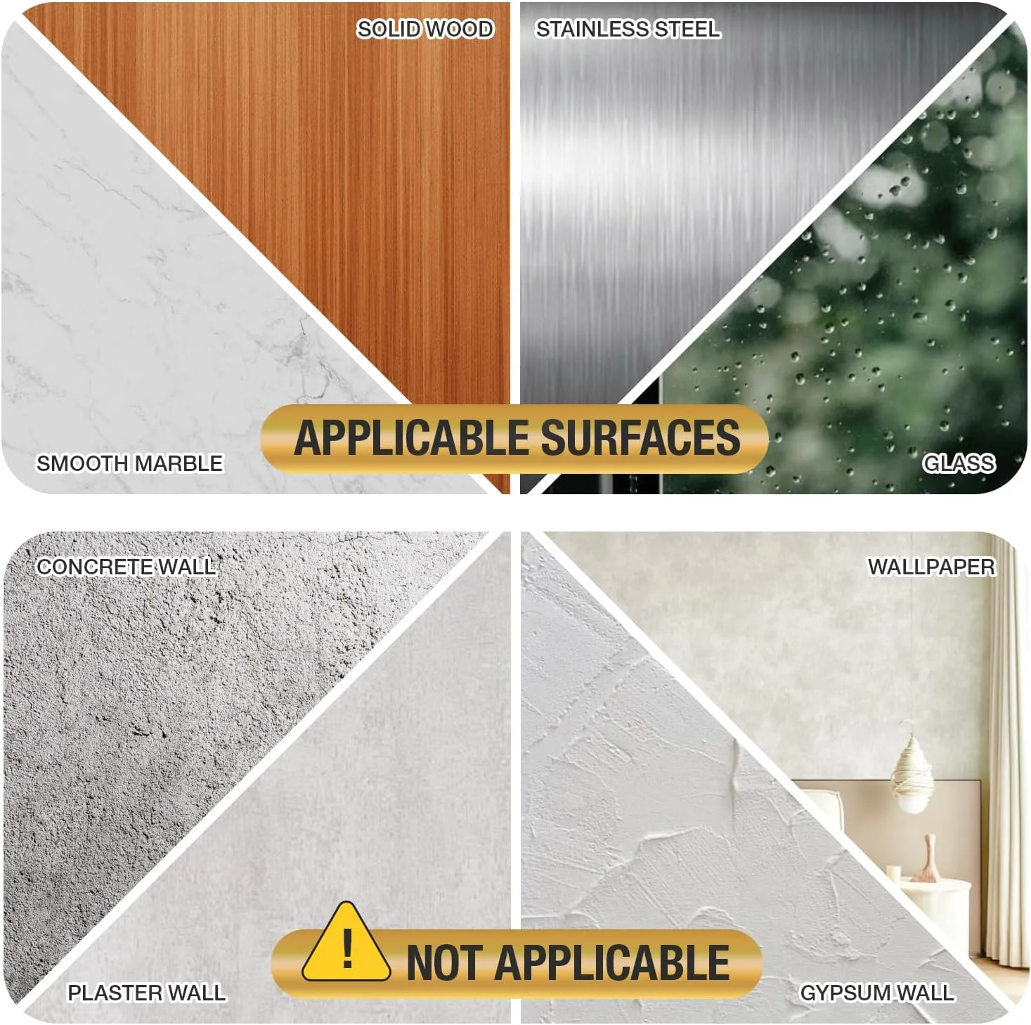 جا دستمال کاغذی چسبی مشکی مات HITSLAM، جا رولی دستمال توالت استیل ضد زنگ خود چسب برای حمام