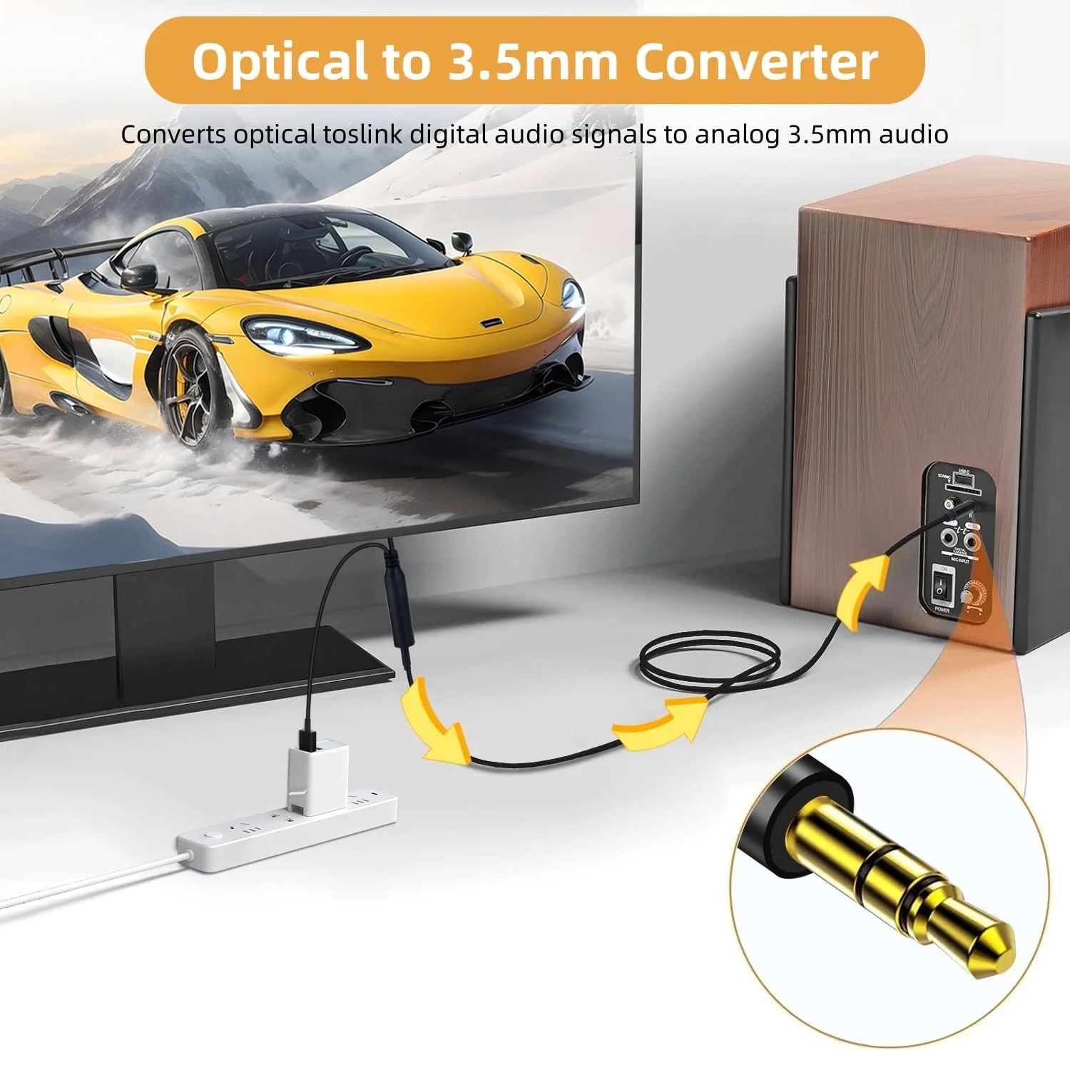 مبدل صوتی دیجیتال به آنالوگ با کیفیت بالا 192 کیلوهرتز، آداپتور Toslink Optical SPDIF به AUX 3.5 میلیمتری، رابط صوتی یک طرفه برای HDTV، PS4، پخش کننده DVD، ست تاپ باکس، سینمای خانگی مبدل صوتی دیجیتال به آنالوگ با کیفیت بالا 192 کیلوهرتز، آداپتور Toslink Optical SPDIF به AUX 3.5 میلیمتری، رابط صوتی یک طرفه برای HDTV، PS4، پخش کننده DVD، ست تاپ باکس، سینمای خانگی