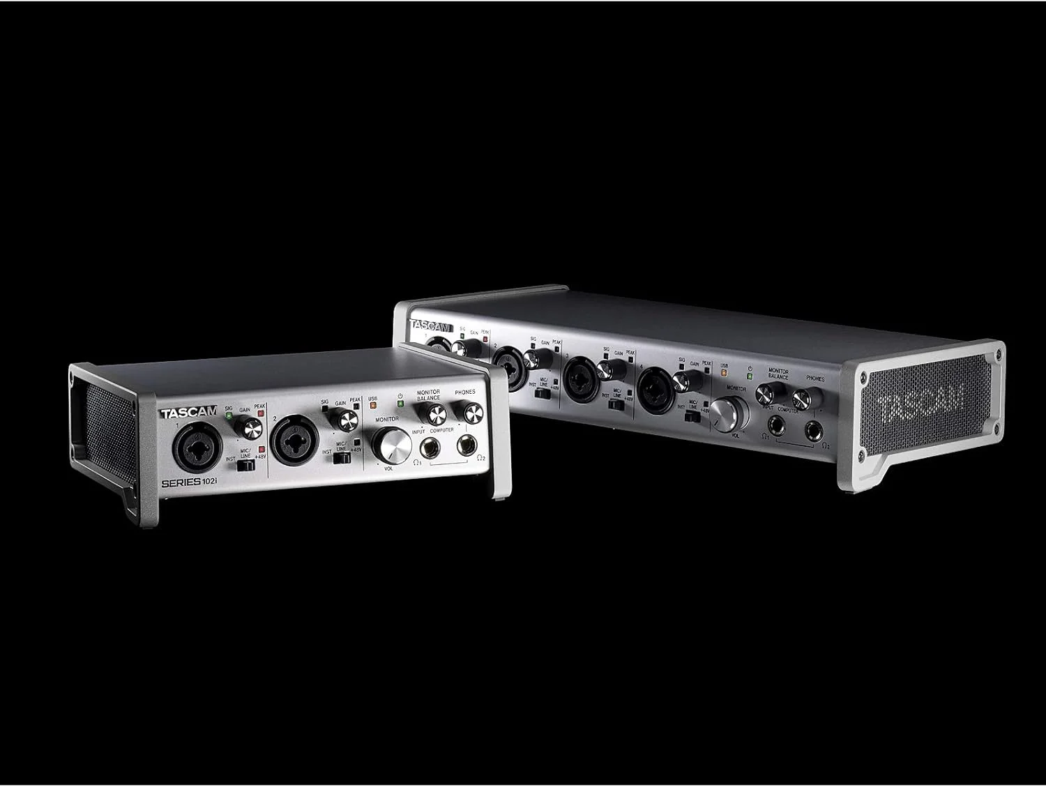 اینترفیس صوتی/MIDI یواسبی Tascam 102i با 10 ورودی/2 خروجی، سری 102i اینترفیس صوتی/MIDI یواسبی Tascam 102i با 10 ورودی/2 خروجی، سری 102i