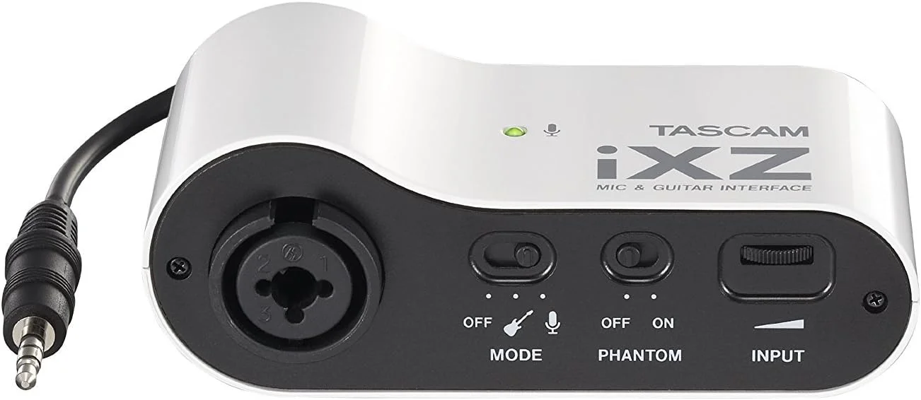 اینترفیس میکروفون/گیتار Tascam iXZ برای آیپد/آیفون/آیپاد اینترفیس میکروفون/گیتار Tascam iXZ برای آیپد/آیفون/آیپاد