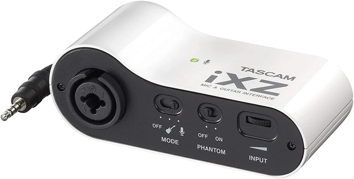 اینترفیس میکروفون/گیتار Tascam iXZ برای آیپد/آیفون/آیپاد اینترفیس میکروفون/گیتار Tascam iXZ برای آیپد/آیفون/آیپاد