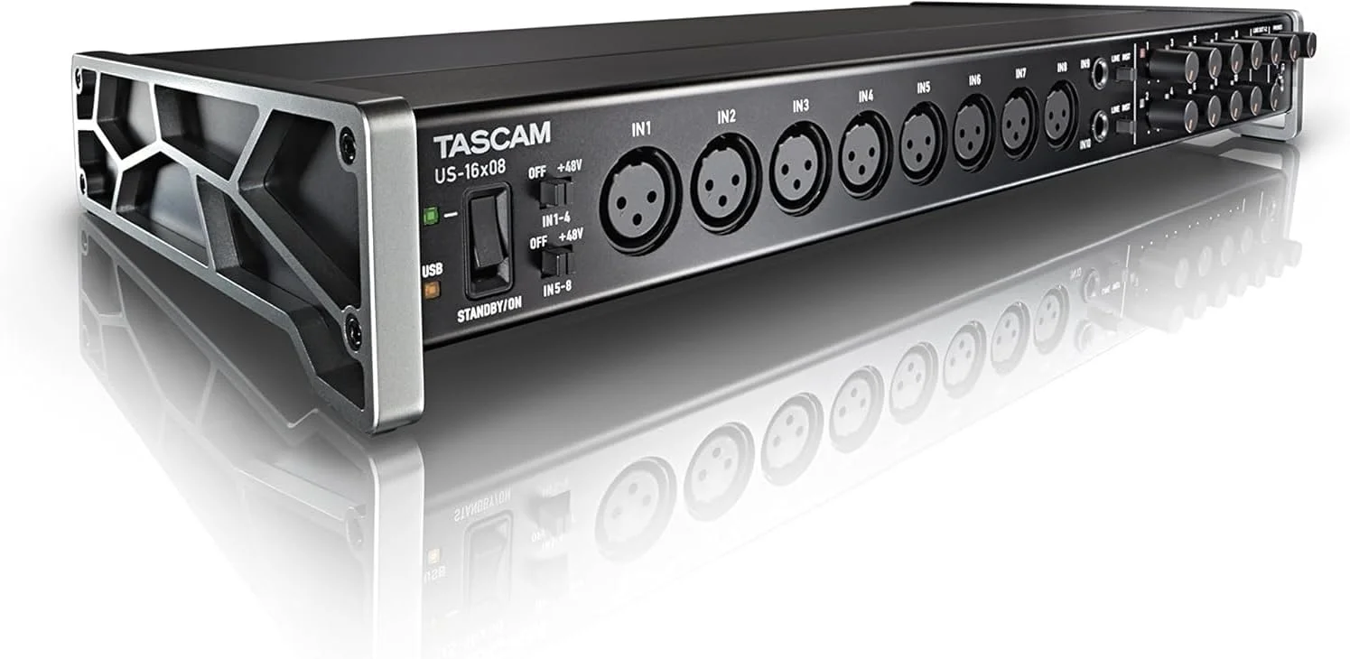 اینترفیس صوتی/MIDI USB رک مونت Tascam US-16x08