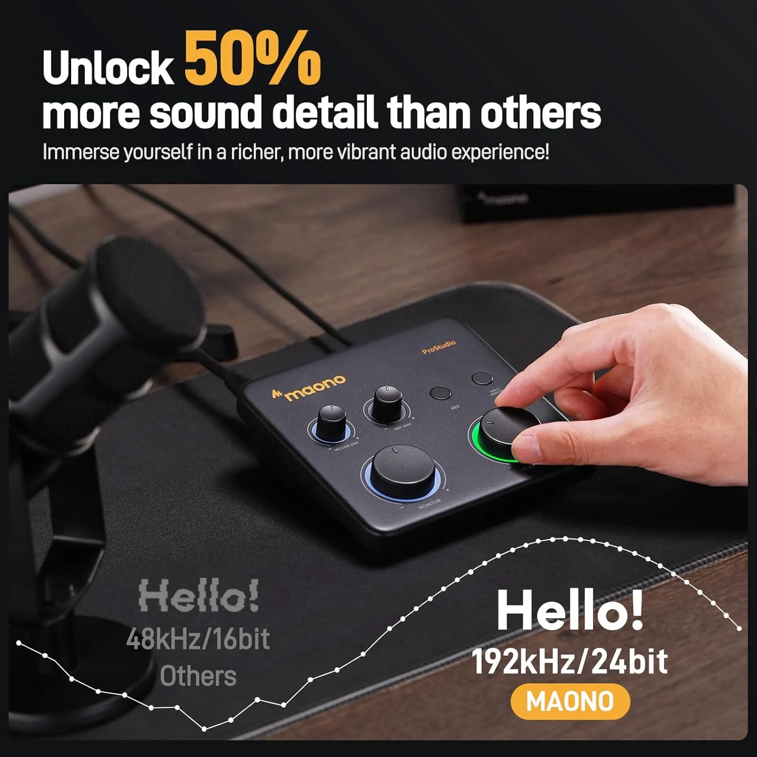 کارت صدای USB مائونو مدل PS22 Lite: رابط XLR حرفه ای 24 بیت/192 کیلوهرتز با نرم افزار مسیریابی - مناسب ضبط موسیقی، گیتار، پادکست و استریم کارت صدای USB مائونو مدل PS22 Lite: رابط XLR حرفه ای 24 بیت/192 کیلوهرتز با نرم افزار مسیریابی - مناسب ضبط موسیقی، گیتار، پادکست و استریم