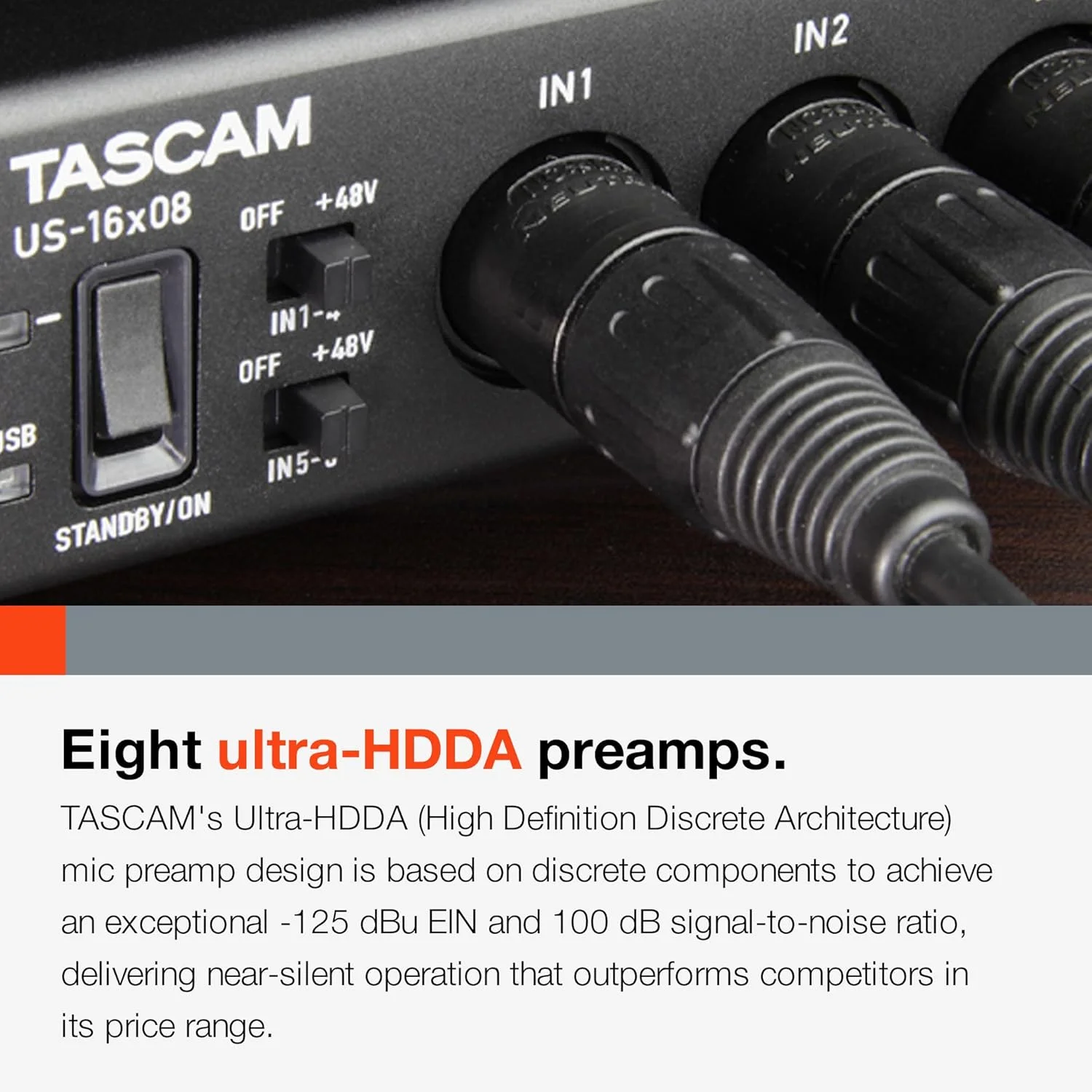 اینترفیس صوتی/MIDI USB رک مونت Tascam US-16x08