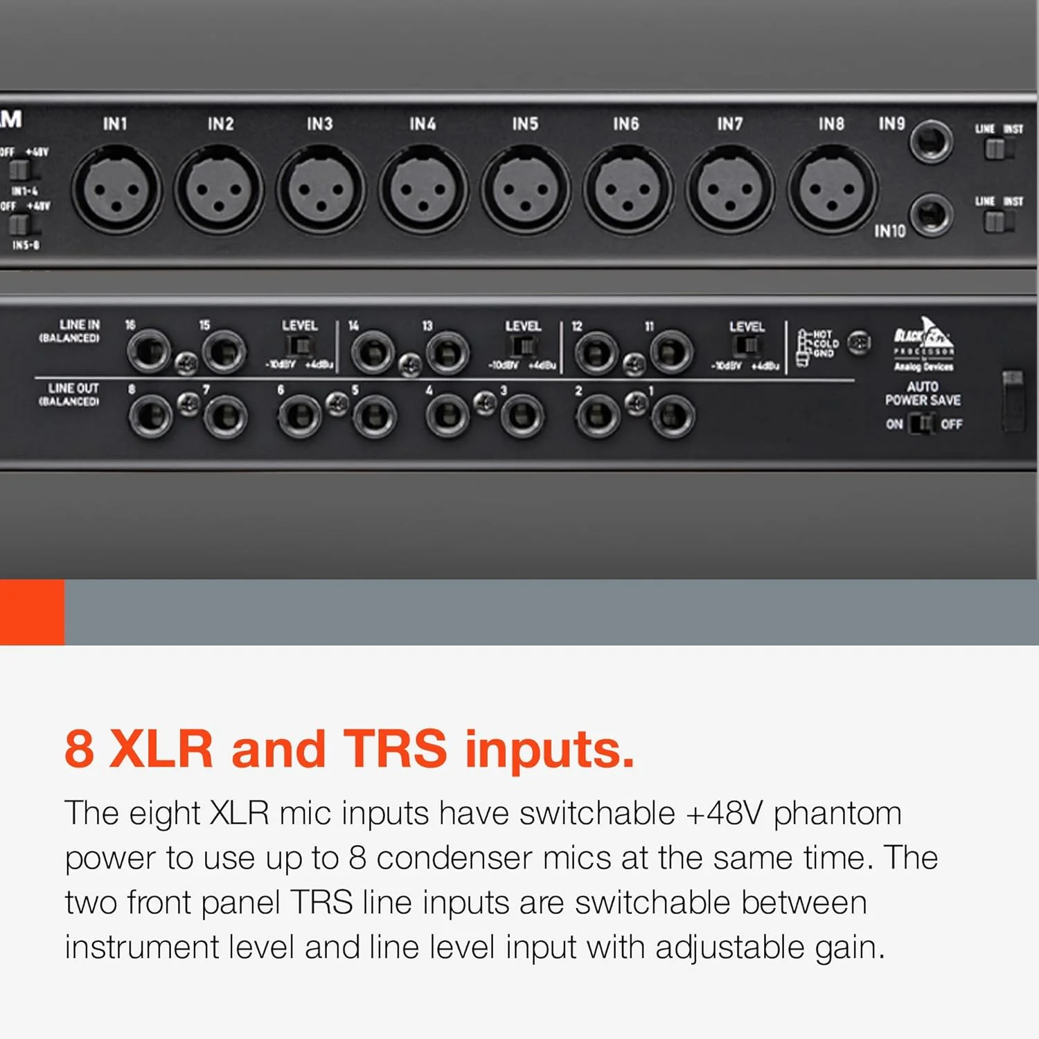اینترفیس صوتی/MIDI USB رک مونت Tascam US-16x08
