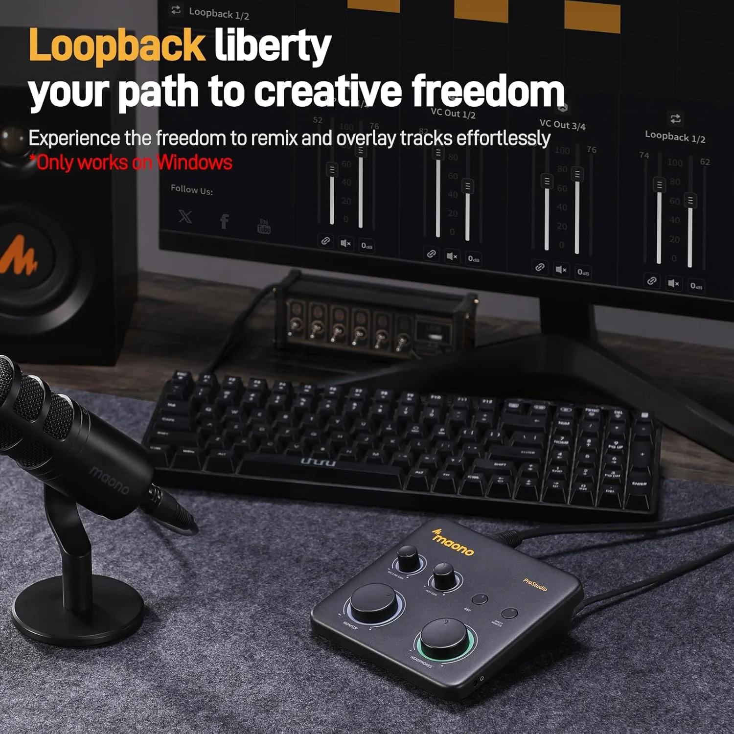 کارت صدای USB مائونو مدل PS22 Lite: رابط XLR حرفه ای 24 بیت/192 کیلوهرتز با نرم افزار مسیریابی - مناسب ضبط موسیقی، گیتار، پادکست و استریم کارت صدای USB مائونو مدل PS22 Lite: رابط XLR حرفه ای 24 بیت/192 کیلوهرتز با نرم افزار مسیریابی - مناسب ضبط موسیقی، گیتار، پادکست و استریم