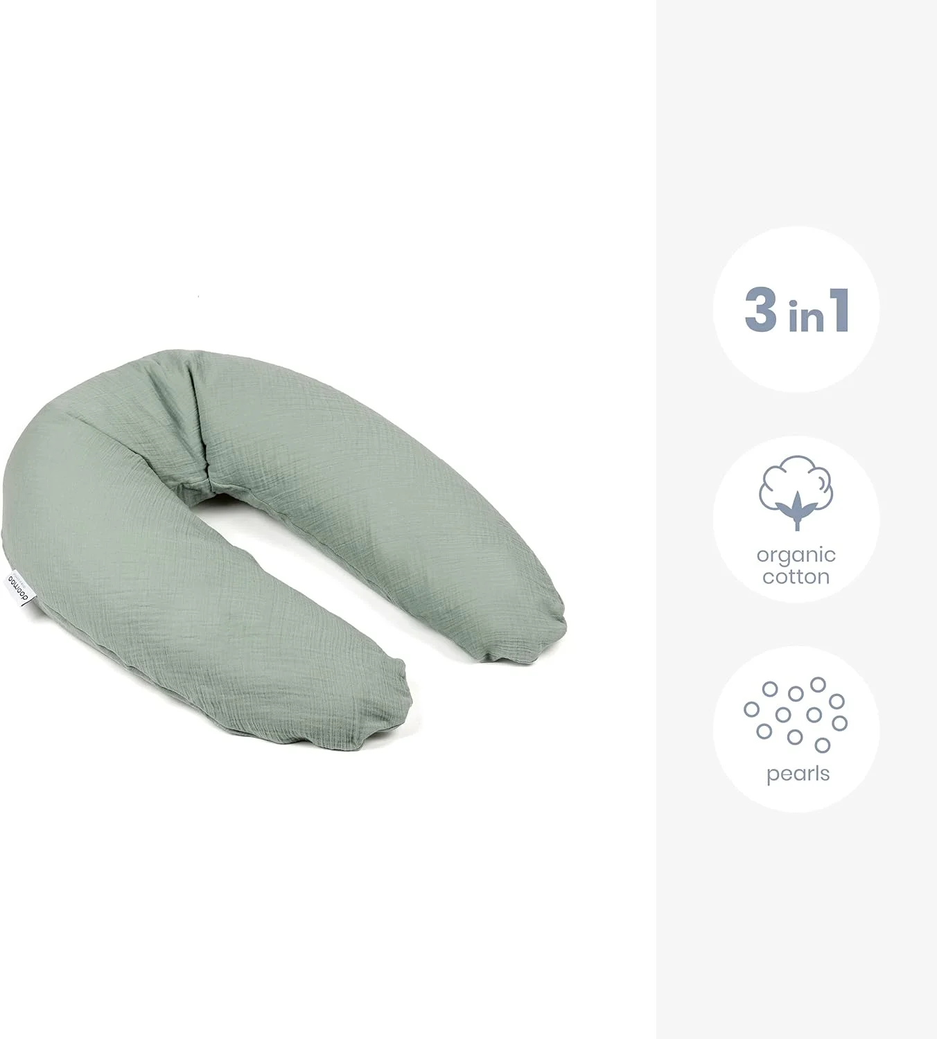 بالش بزرگ چند منظوره Doomoo Basics Comfy Big Tetra Green