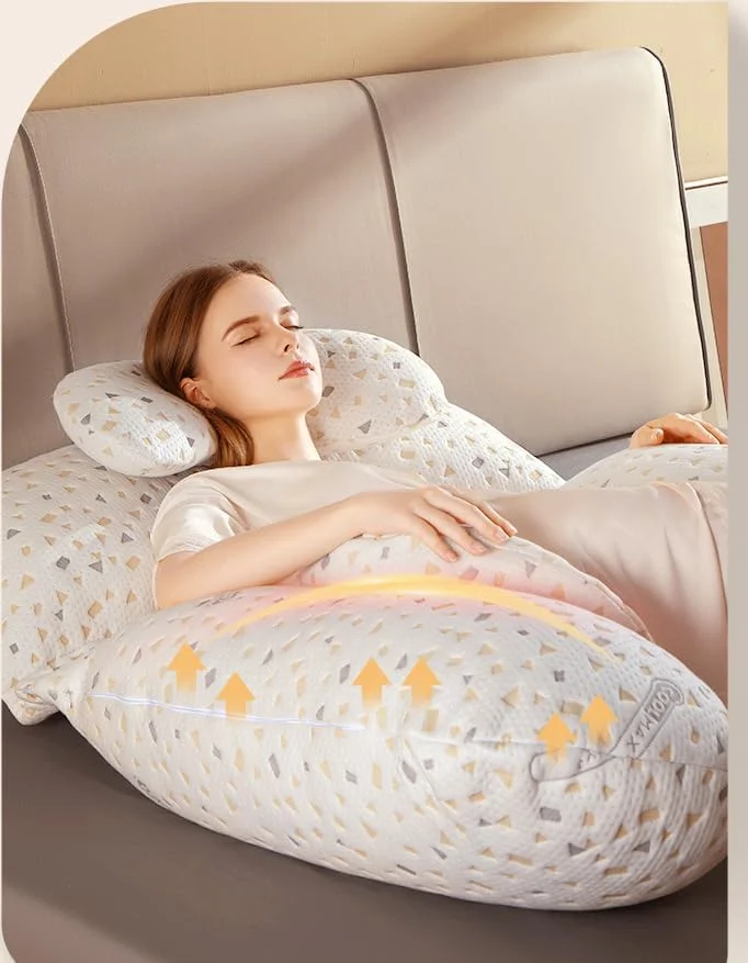 بالش بارداری جداشدنی برای زنان باردار، بالش بارداری 152 سانتی متری برای خواب، بالش بزرگ تمام بدن برای بارداری بالش بارداری جداشدنی برای زنان باردار، بالش بارداری 152 سانتی متری برای خواب، بالش بزرگ تمام بدن برای بارداری