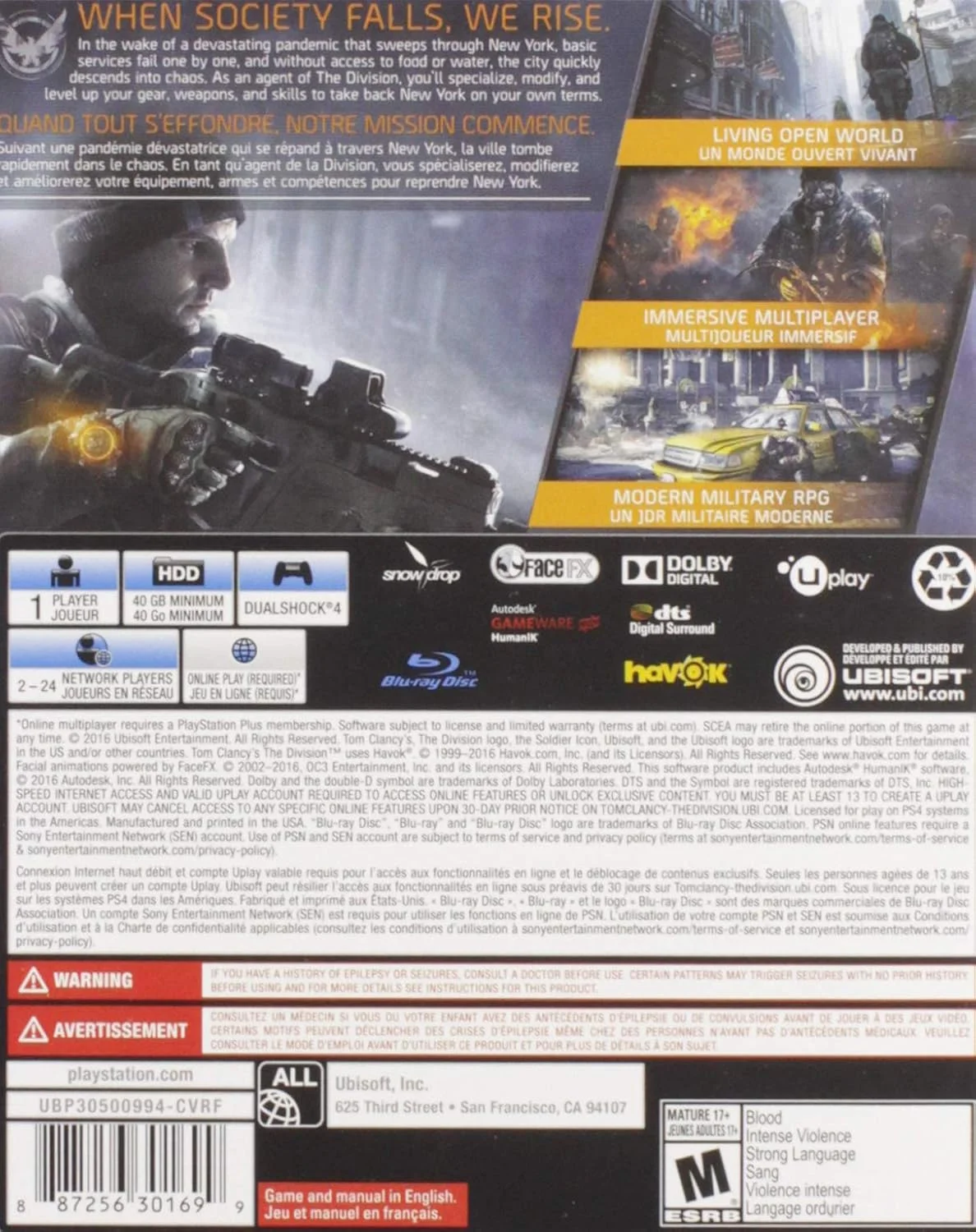 بازی Ubisoft Tom Clancy's The Division - پلی استیشن 4 بازی Ubisoft Tom Clancy's The Division - پلی استیشن 4
