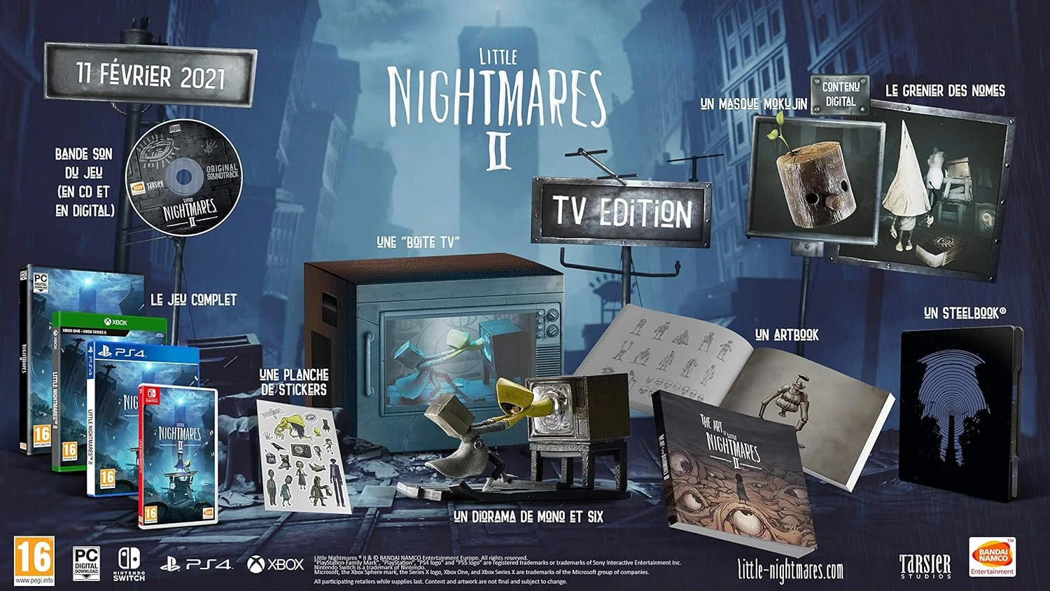 Little Nightmares 2 نسخه TV Edition کد PC داخل جعبه