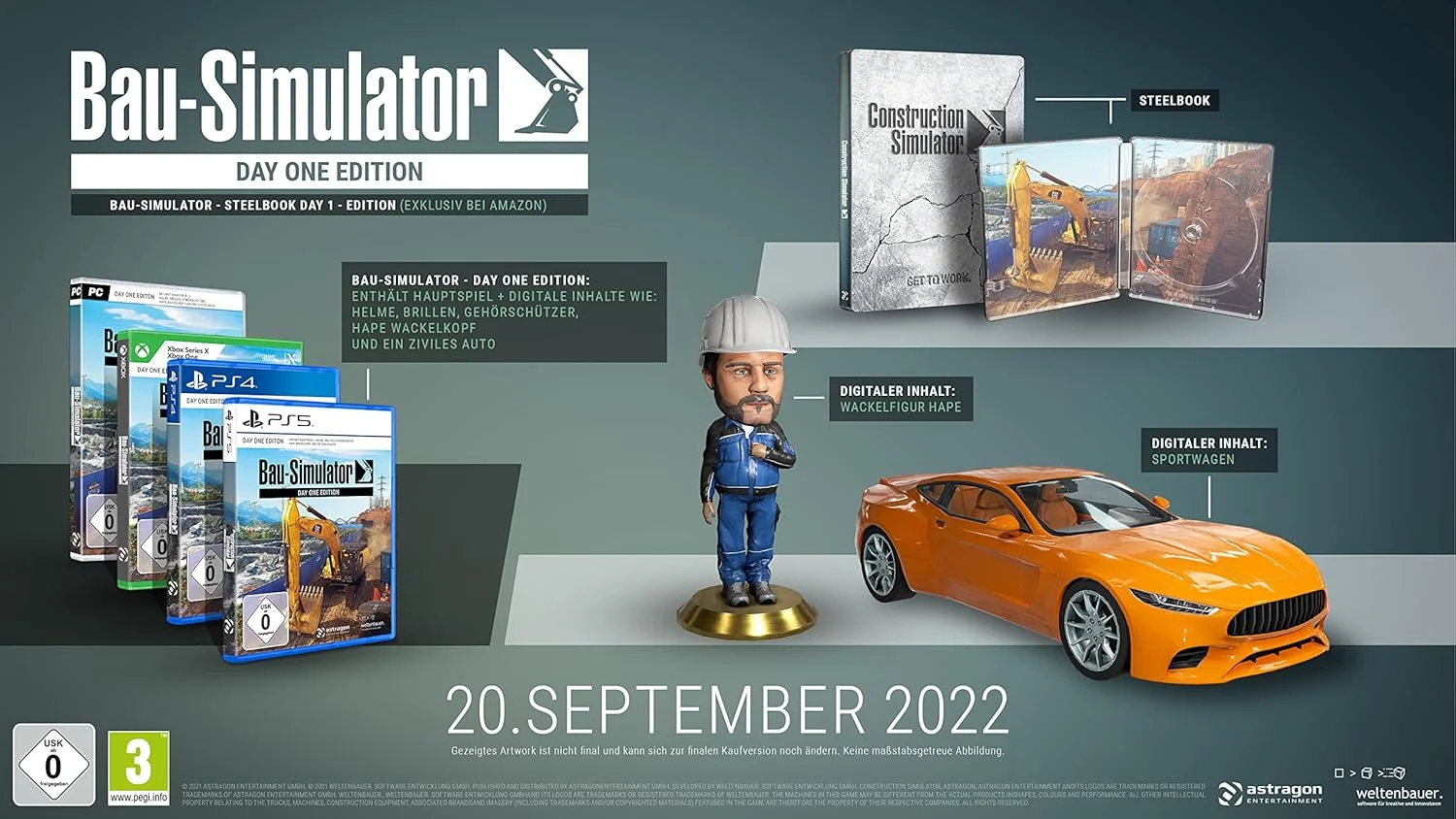 Bau-Simulator: Steelbook Day 1 - Edition (منحصر به فرد در آمازون) - [PC]