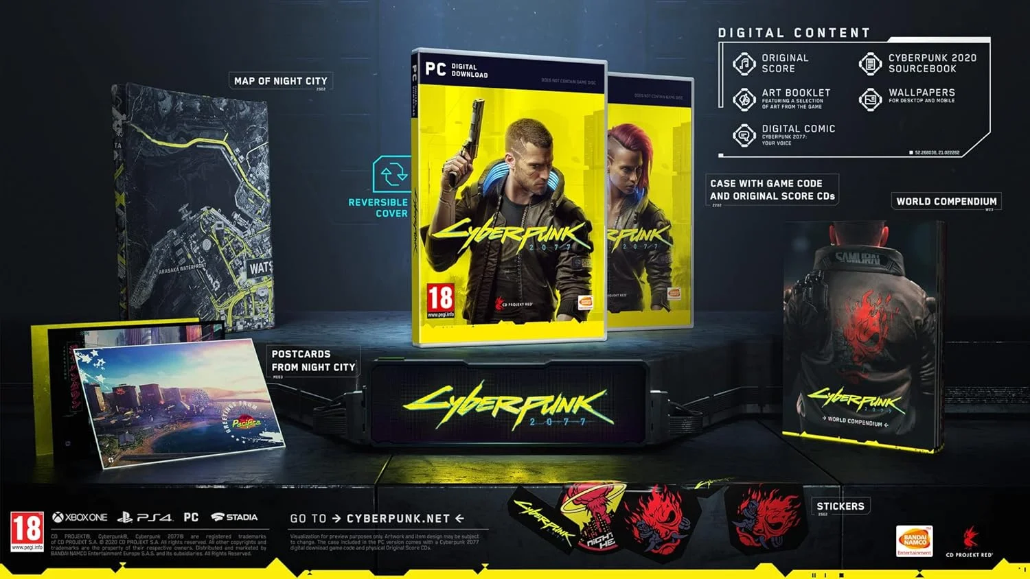 سایبرپانک 2077 (DVD کامپیوتر) از BANDAI NAMCO Entertainment سایبرپانک 2077 (DVD کامپیوتر) از BANDAI NAMCO Entertainment