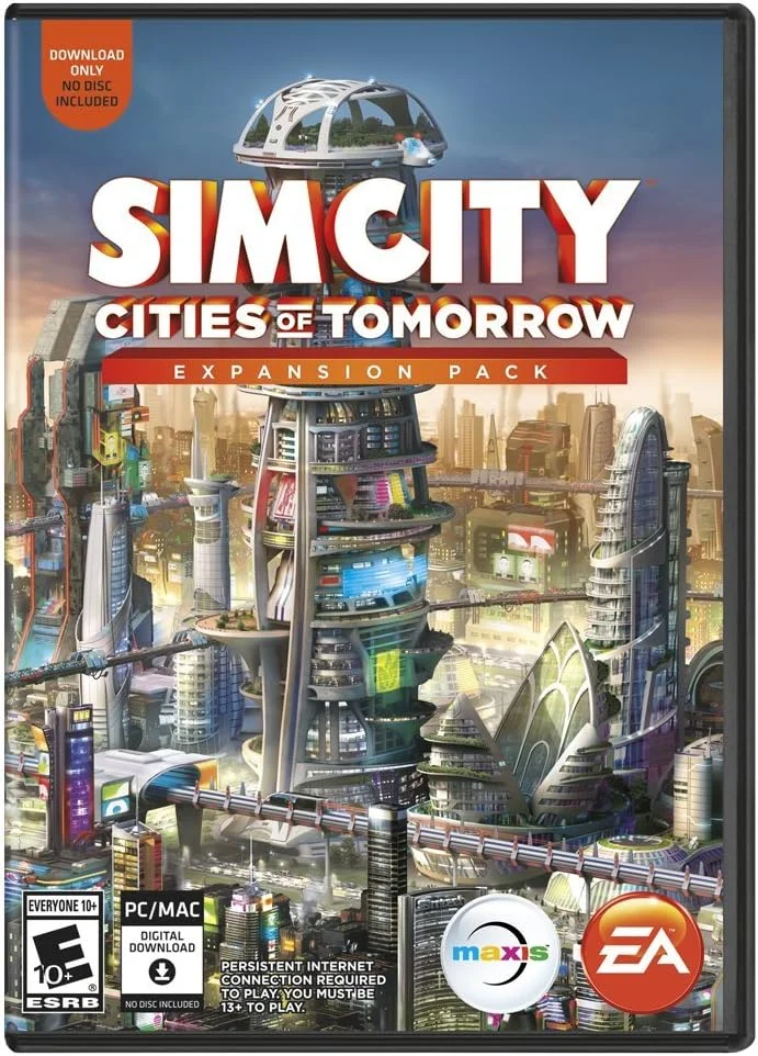 Electronic Arts SimCity Cities of Tomorrow, Build Your Own City of Tomorrow - Expansion Pack (PC/Mac) - Digital Download, No Disc Included