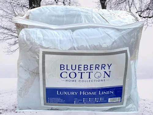 Blueberry COMFORT PILLOW-PREGNANCY MATERNITY BODY SUPPORT-NURSING U SHAPE PILLOW-100% COTTON WHITE