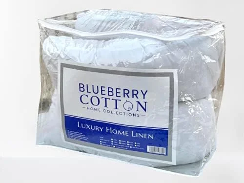 Blueberry COMFORT PILLOW-PREGNANCY MATERNITY BODY SUPPORT-NURSING U SHAPE PILLOW-100% COTTON WHITE