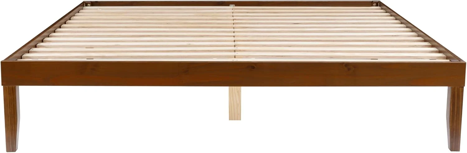 Powell Walnut Linon Fordham Solid Pine Wood King Sized Platform Bed with Set of 2 Two Drawer Nightstands Powell Walnut Linon Fordham Solid Pine Wood King Sized Platform Bed with Set of 2 Two Drawer Nightstands