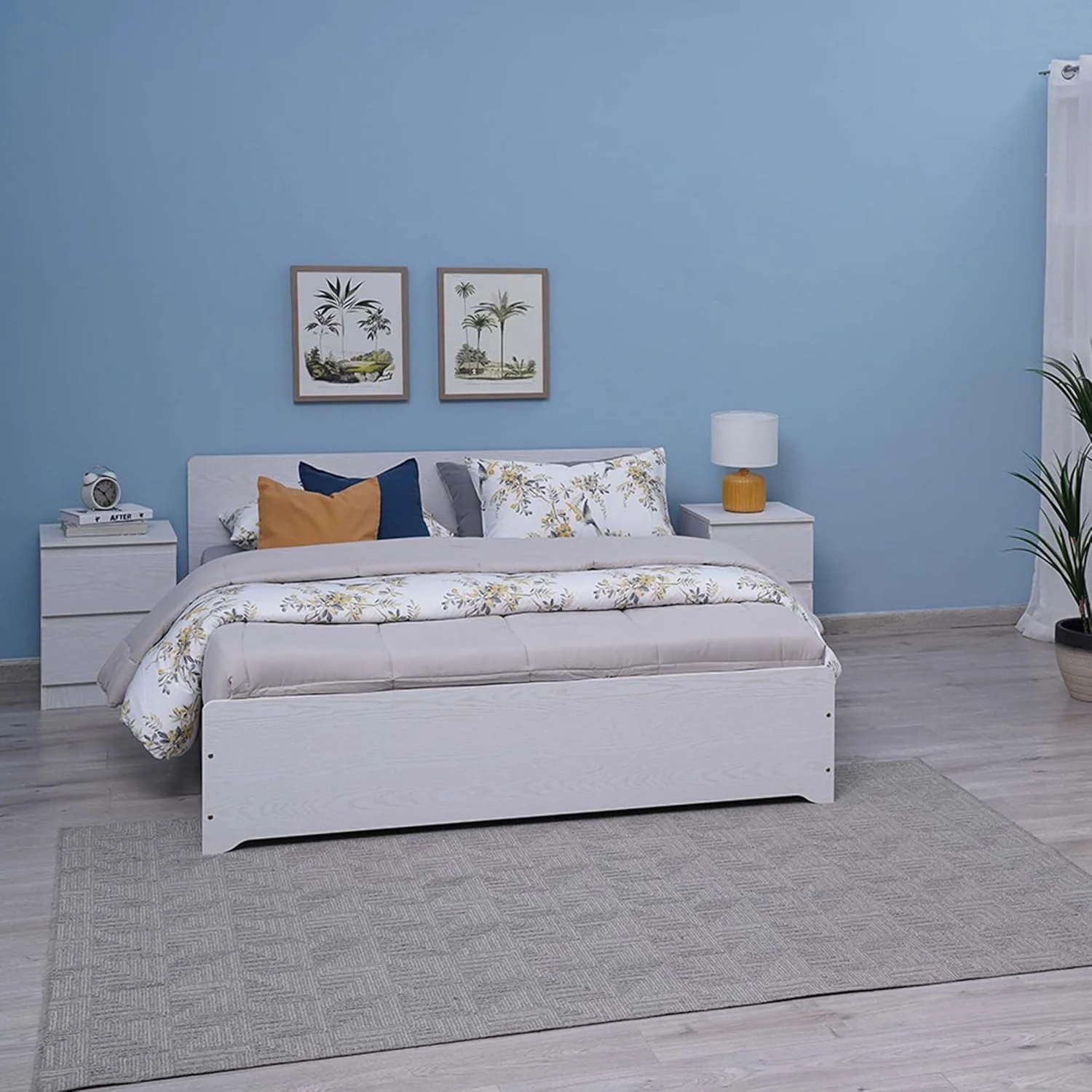 سرویس خواب 4 تکه مالمو 160x200 سانتی متر ~ سفید