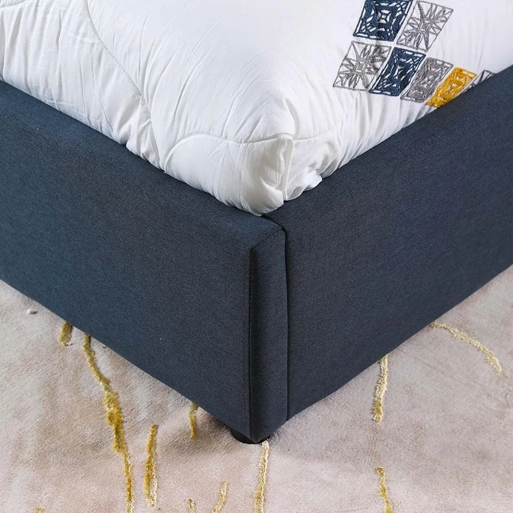 تخت خواب سوپر کینگ هیدرولیک 200X200 مدل آلساندرا Danube Home - ذغالی طوسی