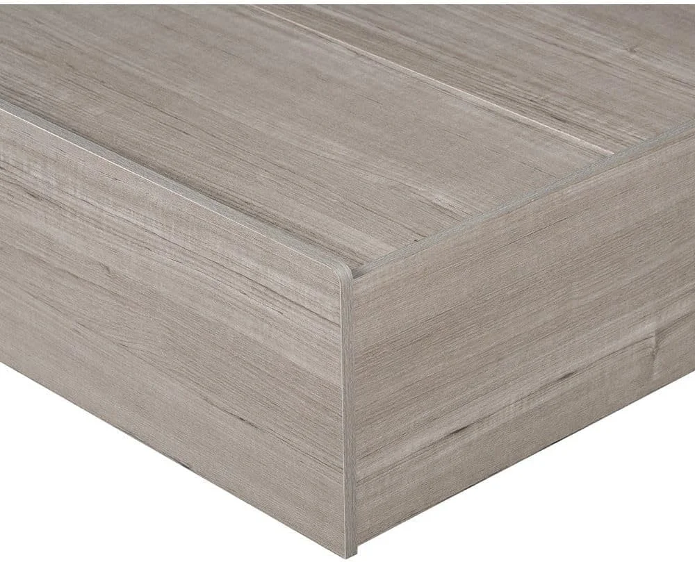 سرویس خواب 5 تکه دونوم هوم مدل Gamorah سایز کینگ + پاتختی + میز آرایش و صندلی با آینه | سرویس خواب کامل و راحت | ست مبلمان اتاق خواب چوبی با طراحی مدرن و مستحکم (خاکستری، کینگ)