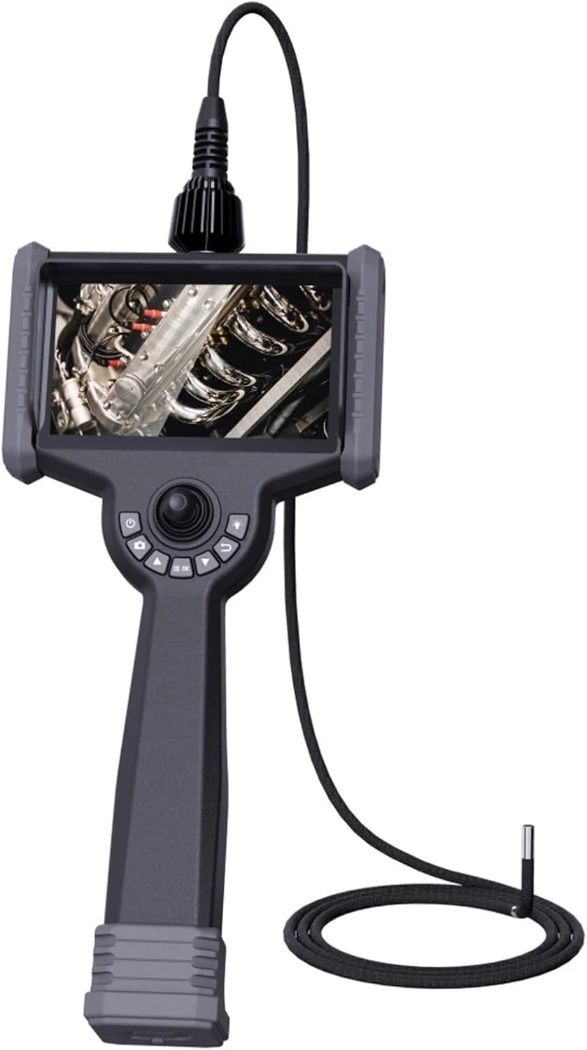 دوربین بازرسی آندوسکوپی DYDXFDSLF، بورسکوپ ویدیویی خودرو 6 میلی متری، آندوسکوپ خودکار با چرخش 360 درجه، دوربین ویدئوسکوپ HD با صفحه لمسی IP67