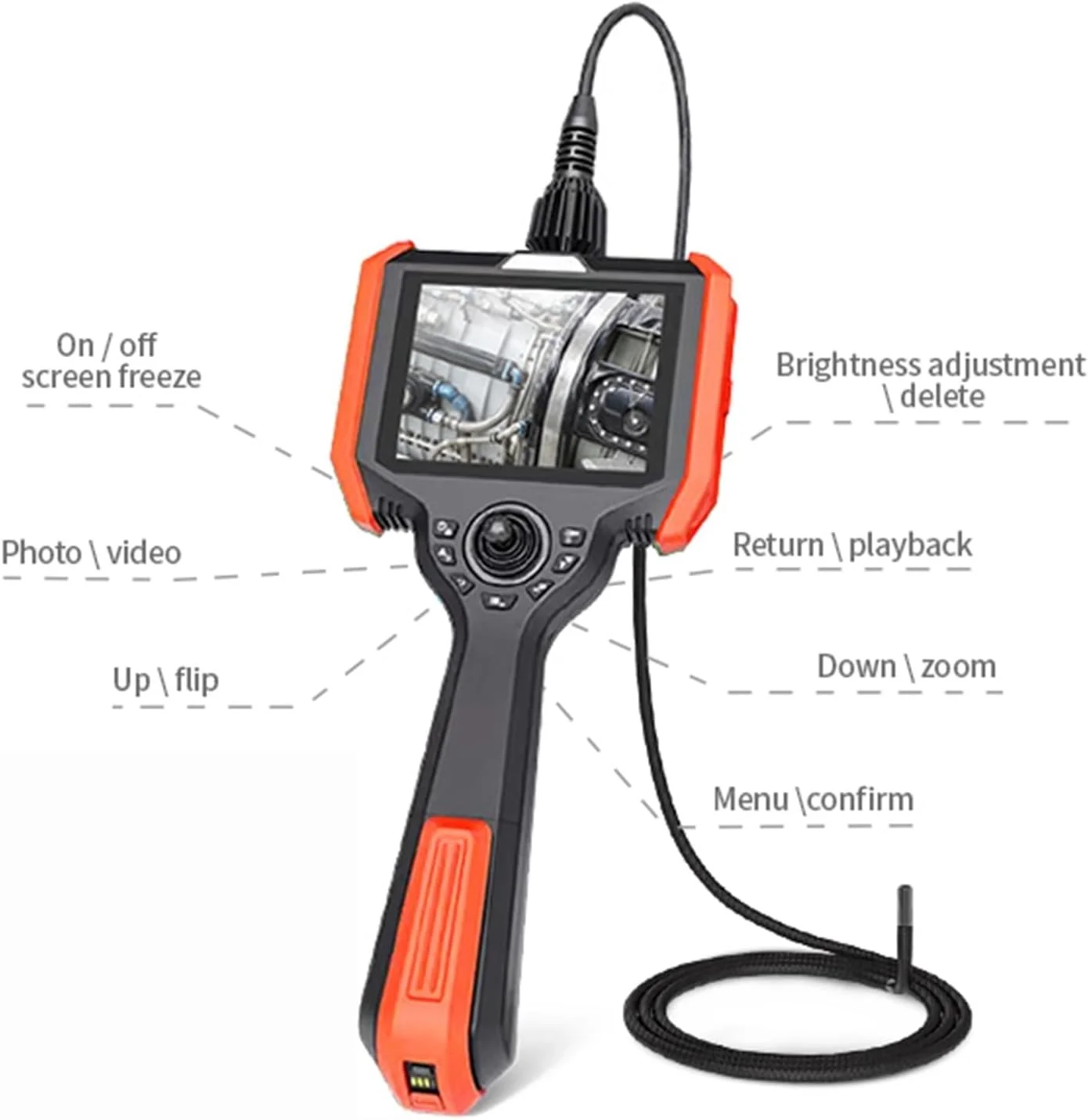 دوربین بازرسی آندوسکوپی DYDXFDSLF، دوربین بازرسی مینی قابل حمل 3.9 میلی متری، دوربین آندوسکوپی صنعتی حرفه ای HD خودرو