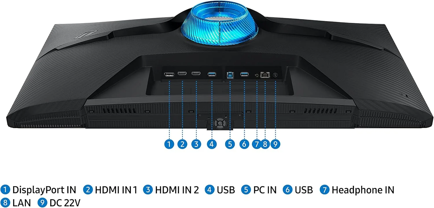 مانیتور گیمینگ 32 اینچ سامسونگ Odyssey G7 LS32BG700EUXXU 4K UHD IPS با بلندگو - 3840x2160، HDMI 2.1، 144 هرتز، 1 میلی ثانیه، پلتفرم هوشمند کامل، هاب USB، Displayport، Freesync Premium Pro، تنظیم ارتفاع مانیتور گیمینگ 32 اینچ سامسونگ Odyssey G7 LS32BG700EUXXU 4K UHD IPS با بلندگو - 3840x2160، HDMI 2.1، 144 هرتز، 1 میلی ثانیه، پلتفرم هوشمند کامل، هاب USB، Displayport، Freesync Premium Pro، تنظیم ارتفاع