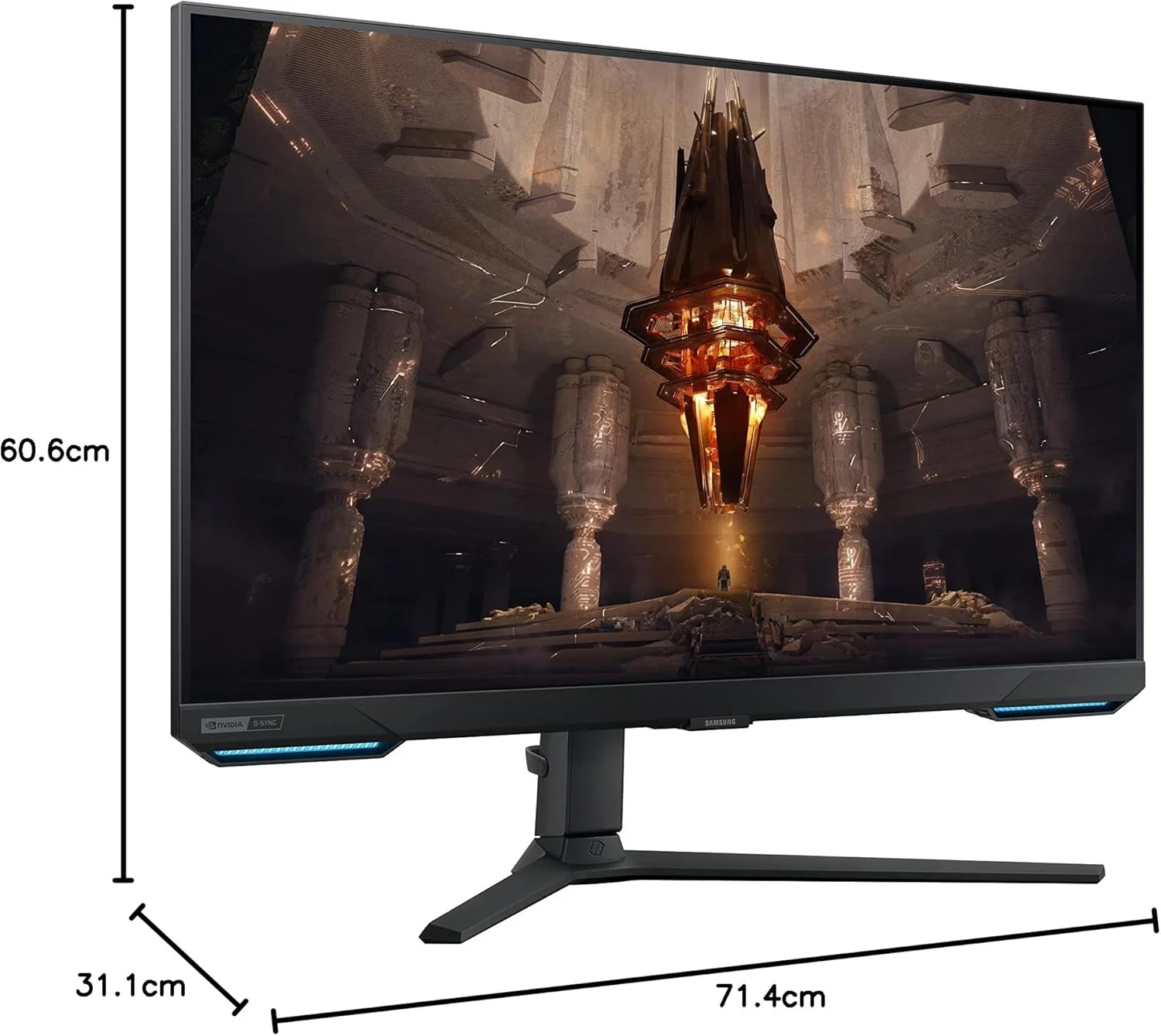 مانیتور گیمینگ 32 اینچ سامسونگ Odyssey G7 LS32BG700EUXXU 4K UHD IPS با بلندگو - 3840x2160، HDMI 2.1، 144 هرتز، 1 میلی ثانیه، پلتفرم هوشمند کامل، هاب USB، Displayport، Freesync Premium Pro، تنظیم ارتفاع مانیتور گیمینگ 32 اینچ سامسونگ Odyssey G7 LS32BG700EUXXU 4K UHD IPS با بلندگو - 3840x2160، HDMI 2.1، 144 هرتز، 1 میلی ثانیه، پلتفرم هوشمند کامل، هاب USB، Displayport، Freesync Premium Pro، تنظیم ارتفاع