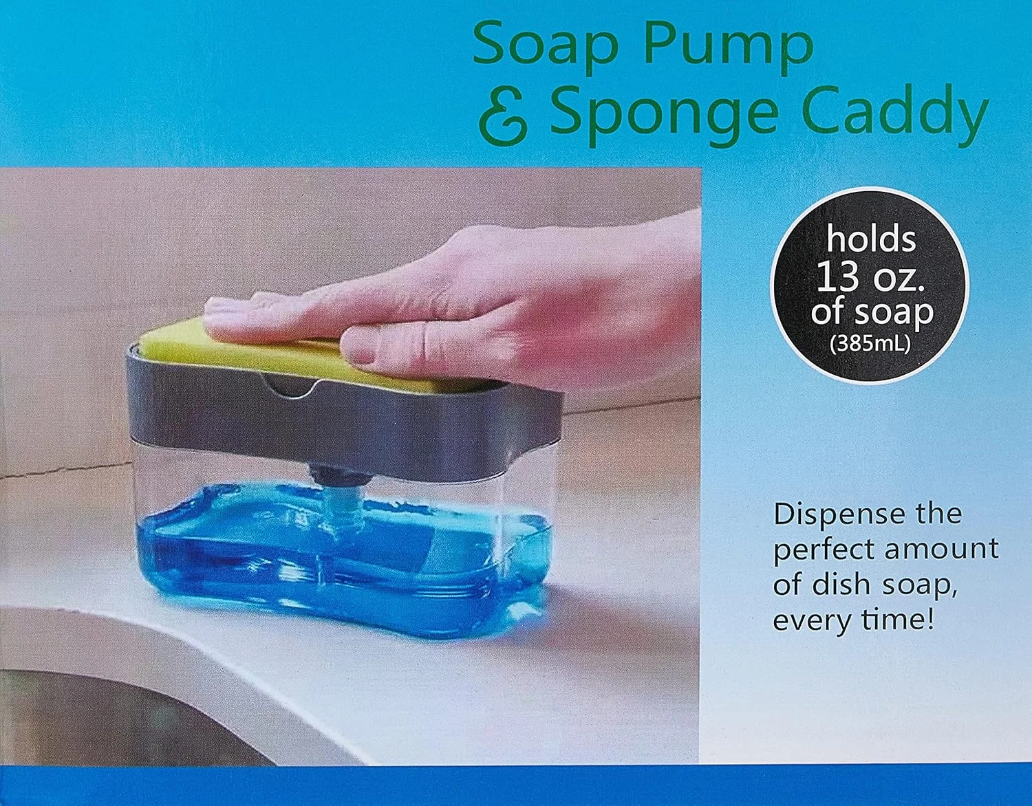 دیسپنسر مایع ظرفشویی 2 در 1 آشپزخانه SAQOCLEAN با نگهدارنده اسفنج، قفسه بزرگ اسفنجی، پمپ دیسپنسر مواد شوینده برای عملکرد با یک دست - راه حل راحت و کارآمد برای شستشوی ظروف دیسپنسر مایع ظرفشویی 2 در 1 آشپزخانه SAQOCLEAN با نگهدارنده اسفنج، قفسه بزرگ اسفنجی، پمپ دیسپنسر مواد شوینده برای عملکرد با یک دست - راه حل راحت و کارآمد برای شستشوی ظروف