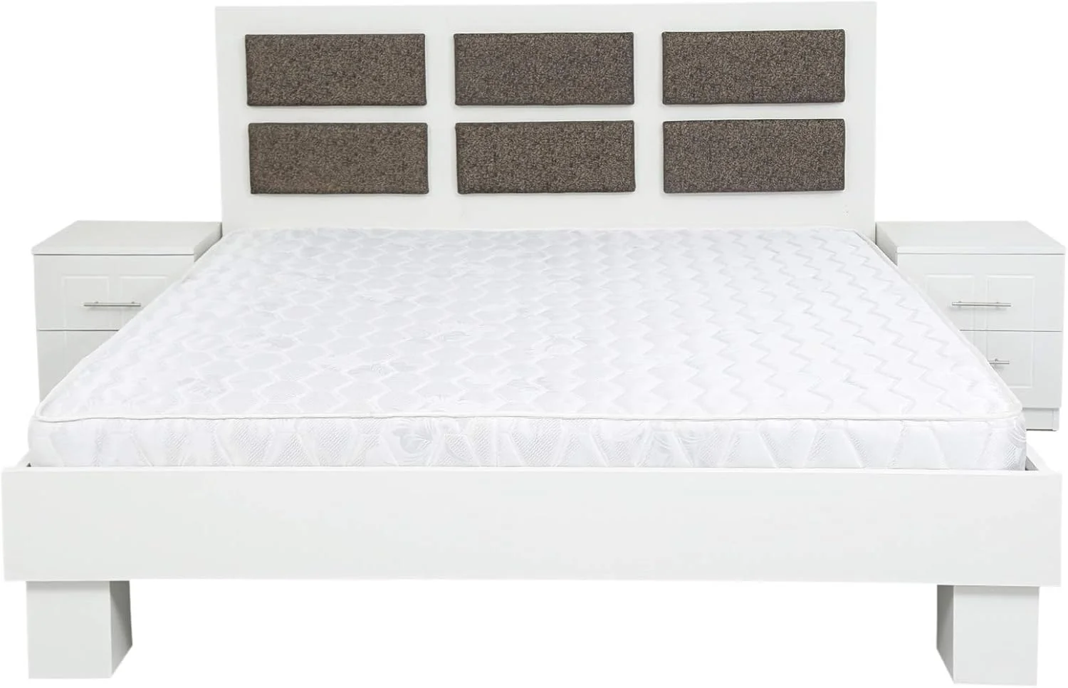 سرویس خواب پنتایر سری AFT به همراه تشک - سایز کینگ، سفید