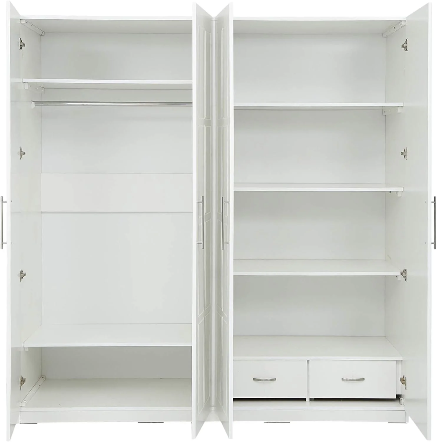 سرویس خواب پنتایر سری AFT به همراه تشک - سایز کینگ، سفید