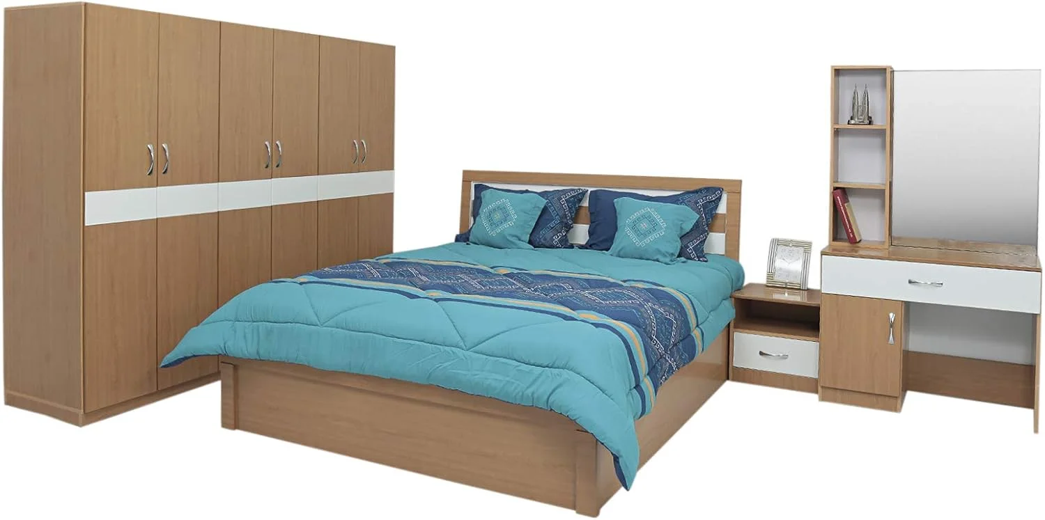 سرویس خواب فورد سری AFT - سایز کینگ، بژ مات/سفید سرویس خواب فورد سری AFT - سایز کینگ، بژ مات/سفید