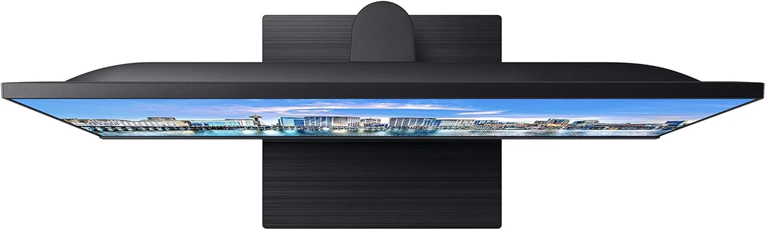 مانیتور 27 اینچی سامسونگ مدل LF27T450FQUXEN - Full HD، رزولوشن 1920x1080، نرخ نوسازی 75 هرتز، دارای پورت HDMI، Displayport، USB، قابلیت تنظیم ارتفاع، رنگ مشکی (بازسازی شده)