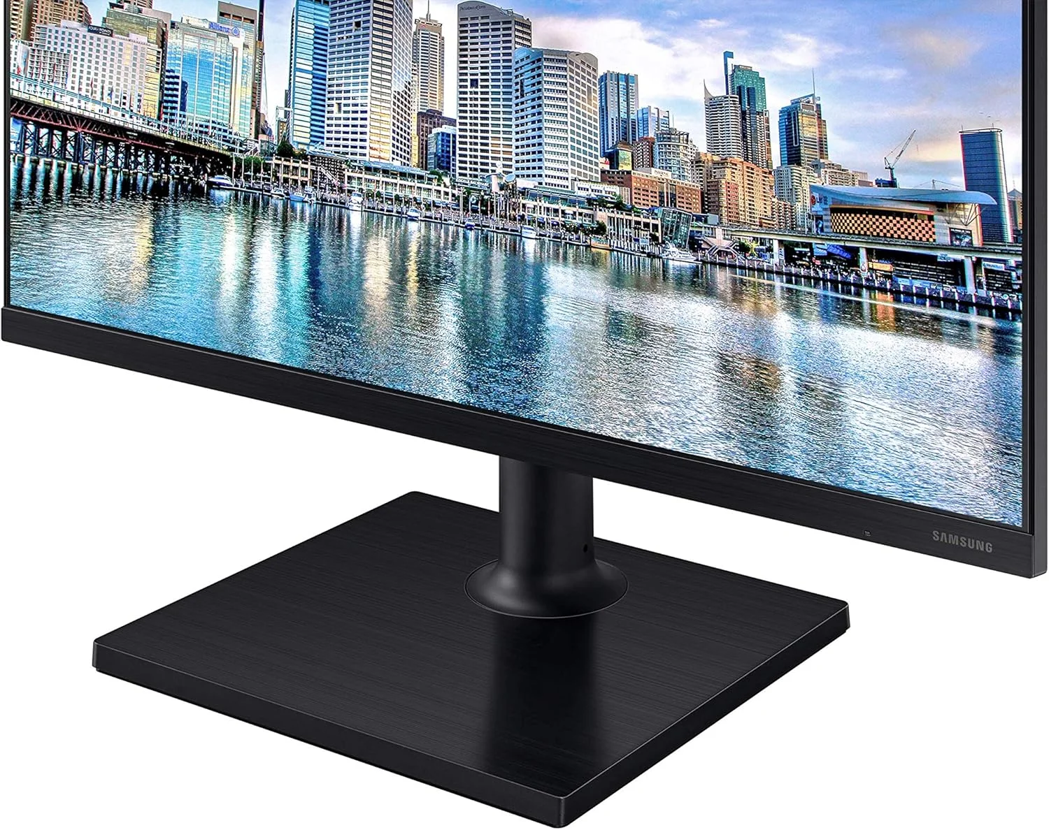 مانیتور 27 اینچی سامسونگ مدل LF27T450FQUXEN - Full HD، رزولوشن 1920x1080، نرخ نوسازی 75 هرتز، دارای پورت HDMI، Displayport، USB، قابلیت تنظیم ارتفاع، رنگ مشکی (بازسازی شده)