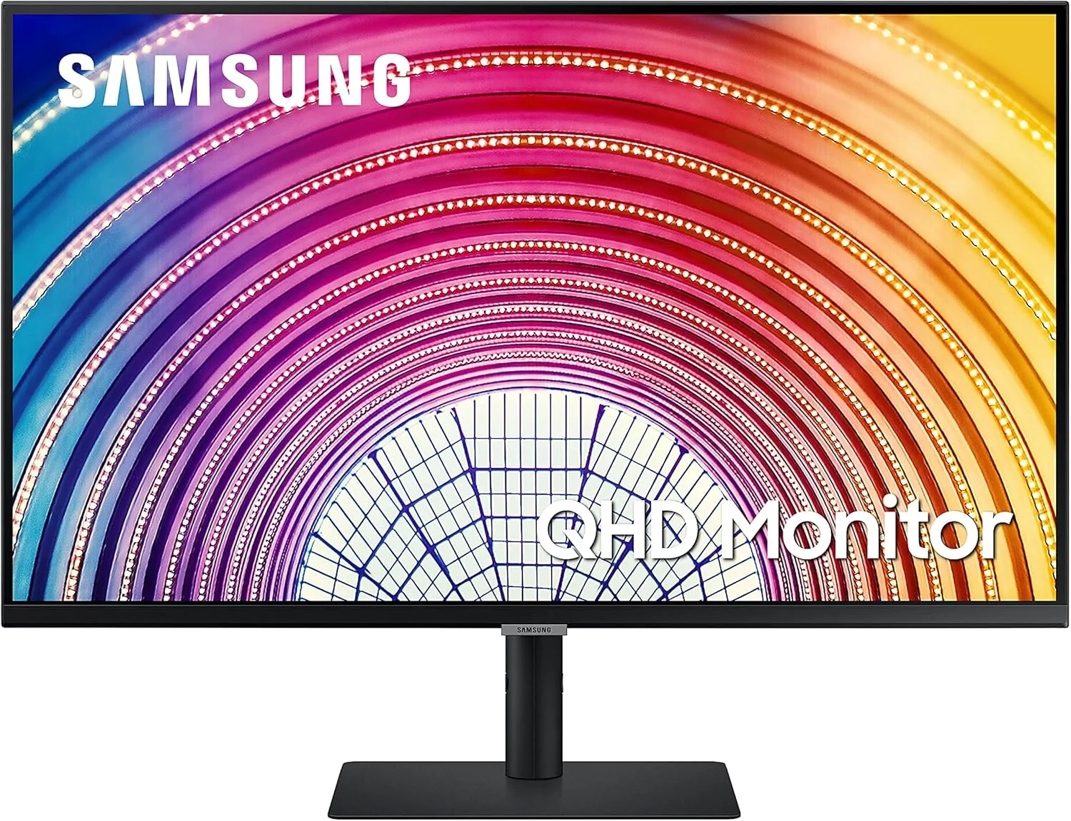 مانیتور کامپیوتر 24 اینچی QHD سامسونگ، 75 هرتز، مانیتور HDMI، عمودی، مانیتور 1440p IPS، HDR10 (1 میلیارد رنگ)، مراقبت هوشمند از چشم دارای گواهی TUV، S60A (LS24A600UCUXXU) (بازسازی شده)