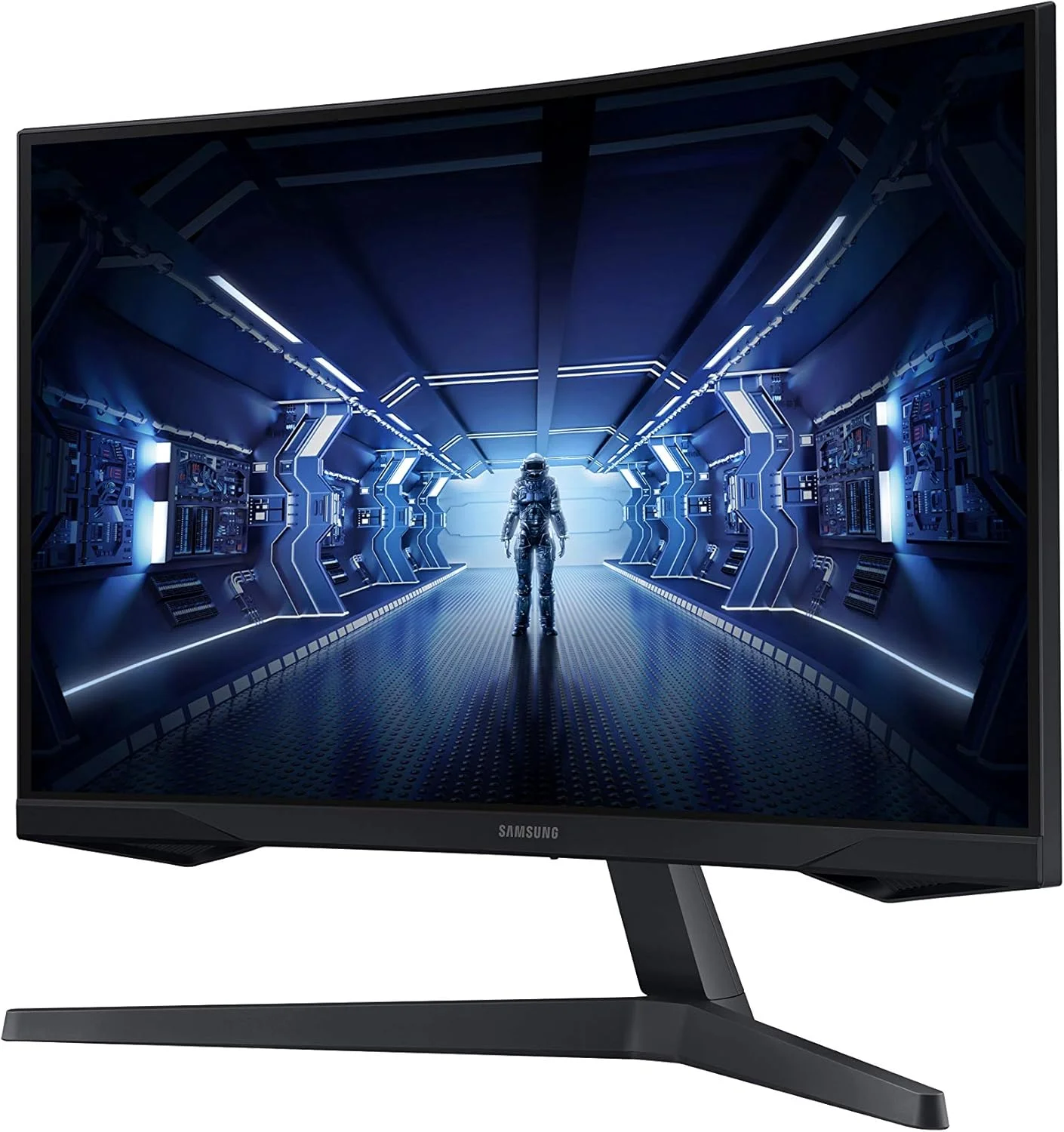 مانیتور گیمینگ فوق عریض 34 اینچی سامسونگ Odyssey G5 با صفحه نمایش خمیده 1000R، نرخ تازه سازی 165 هرتز، زمان پاسخگویی 1 میلی ثانیه، نمایشگر بزرگ، آسایش چشم، درگاه های متعدد، WQHD، مدل LC34G55TWWNXZA، 2020، مشکی