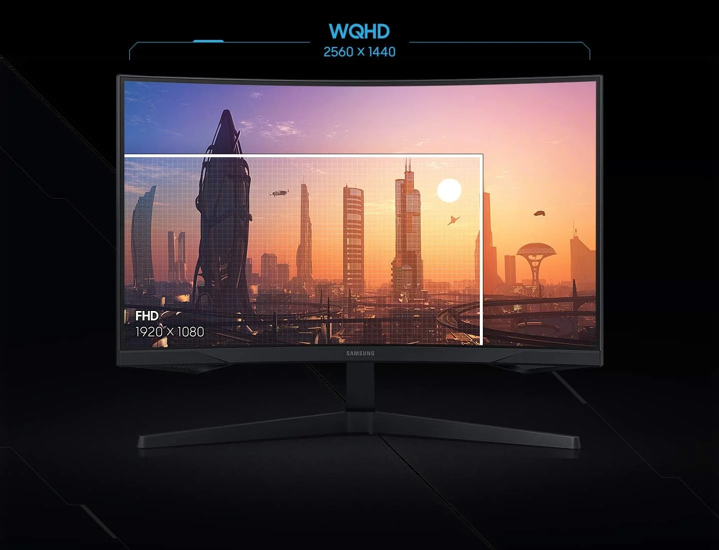 مانیتور گیمینگ خمیده 27 اینچی سامسونگ Odyssey G5 سری WQHD با نرخ 144 هرتز، زمان پاسخگویی 1 میلیثانیه، پورت HDMI و DisplayPort و FreeSync Premium مانیتور گیمینگ خمیده 27 اینچی سامسونگ Odyssey G5 سری WQHD با نرخ 144 هرتز، زمان پاسخگویی 1 میلیثانیه، پورت HDMI و DisplayPort و FreeSync Premium