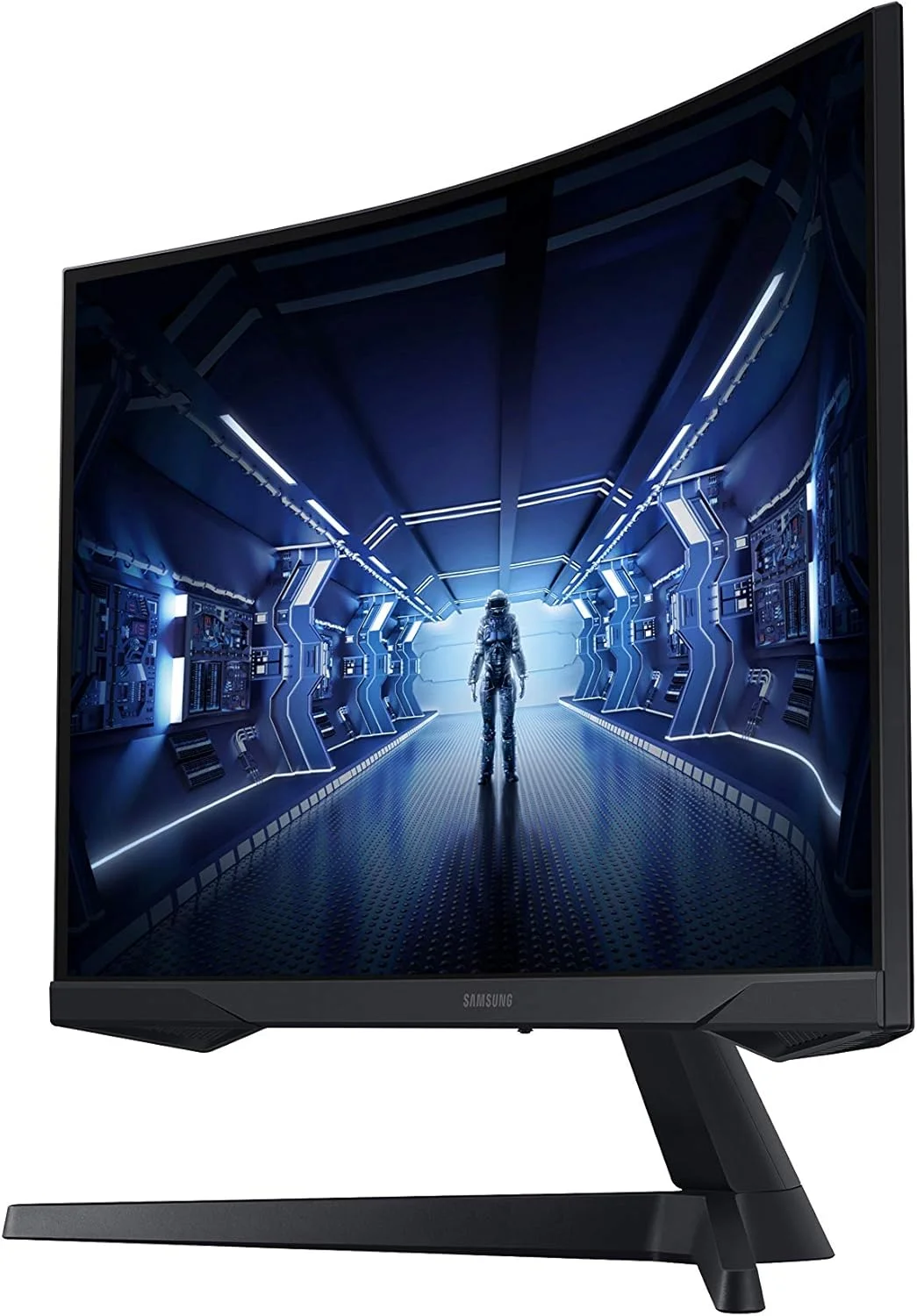 مانیتور گیمینگ فوق عریض 34 اینچی سامسونگ Odyssey G5 با صفحه نمایش خمیده 1000R، نرخ تازه سازی 165 هرتز، زمان پاسخگویی 1 میلی ثانیه، نمایشگر بزرگ، آسایش چشم، درگاه های متعدد، WQHD، مدل LC34G55TWWNXZA، 2020، مشکی