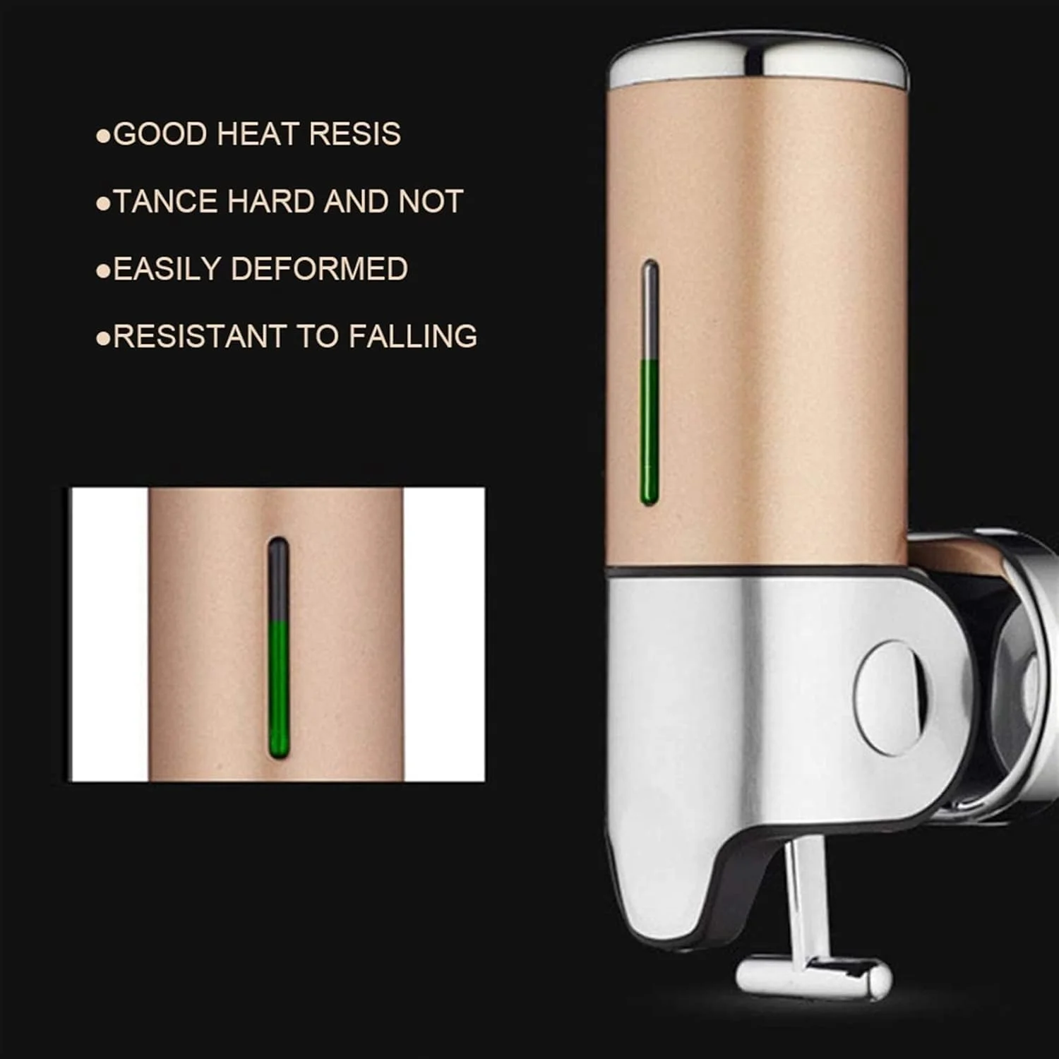 NIPVKP Bathroom soap dispenser Bathroom Soap Dispenser Hand Sanitizer Holder Wall Mount Soap Shampoo Head Shower Liquid Dispenser For Bathroom(Hortel�)