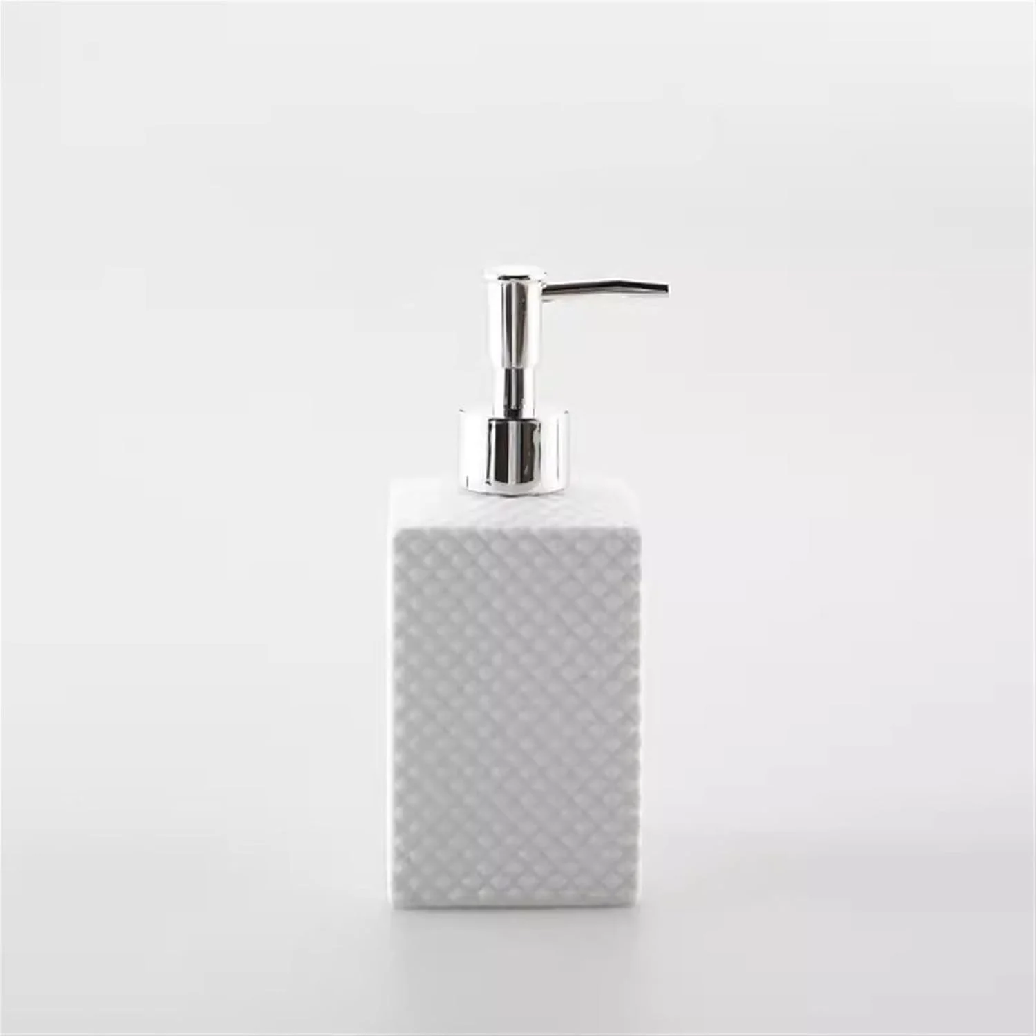 جامایع دستشویی سرامیکی مربعی سفید لیجیاکسیو مدل 101، مناسب برای حمام، آشپزخانه، تجاری، 480 میلی لیتر، با طراحی بافت دار