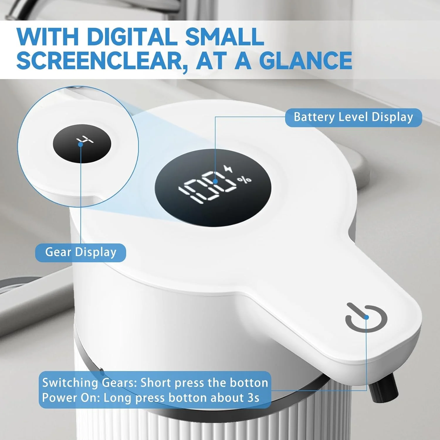 مایع ریز صابون اتوماتیک LCLALAY با حسگر، مایع ریز صابون بدون لمس، صفحه نمایش LCD با 4 حالت قابل تنظیم و قابل شارژ، ظرفیت 420 میلی لیتر، قابل نصب روی دیوار برای حمام، آشپزخانه، هتل، رستوران مایع ریز صابون اتوماتیک LCLALAY با حسگر، مایع ریز صابون بدون لمس، صفحه نمایش LCD با 4 حالت قابل تنظیم و قابل شارژ، ظرفیت 420 میلی لیتر، قابل نصب روی دیوار برای حمام، آشپزخانه، هتل، رستوران