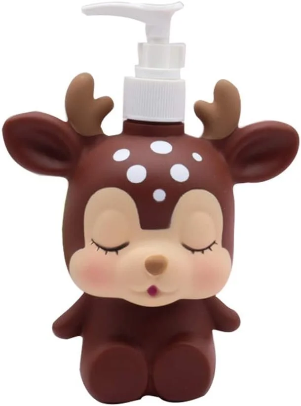 پمپ مایع دستشویی طرح حیوانات کارتونی Incisae، مناسب برای مایع دستشویی، شامپو، ژل دوش، مناسب برای حمام، کانتر آشپزخانه، لوازم جانبی حمام (C)