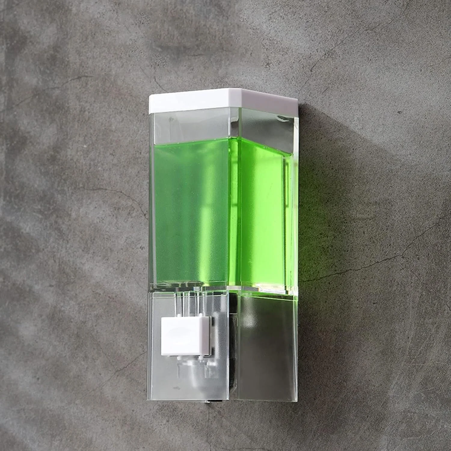 WMGSDWB جا صابونی، جا شامپویی دیواری، جا صابونی دیواری، جا شامپویی، روکش کروم، بطری مایع مربعی، لوازم جانبی حمام